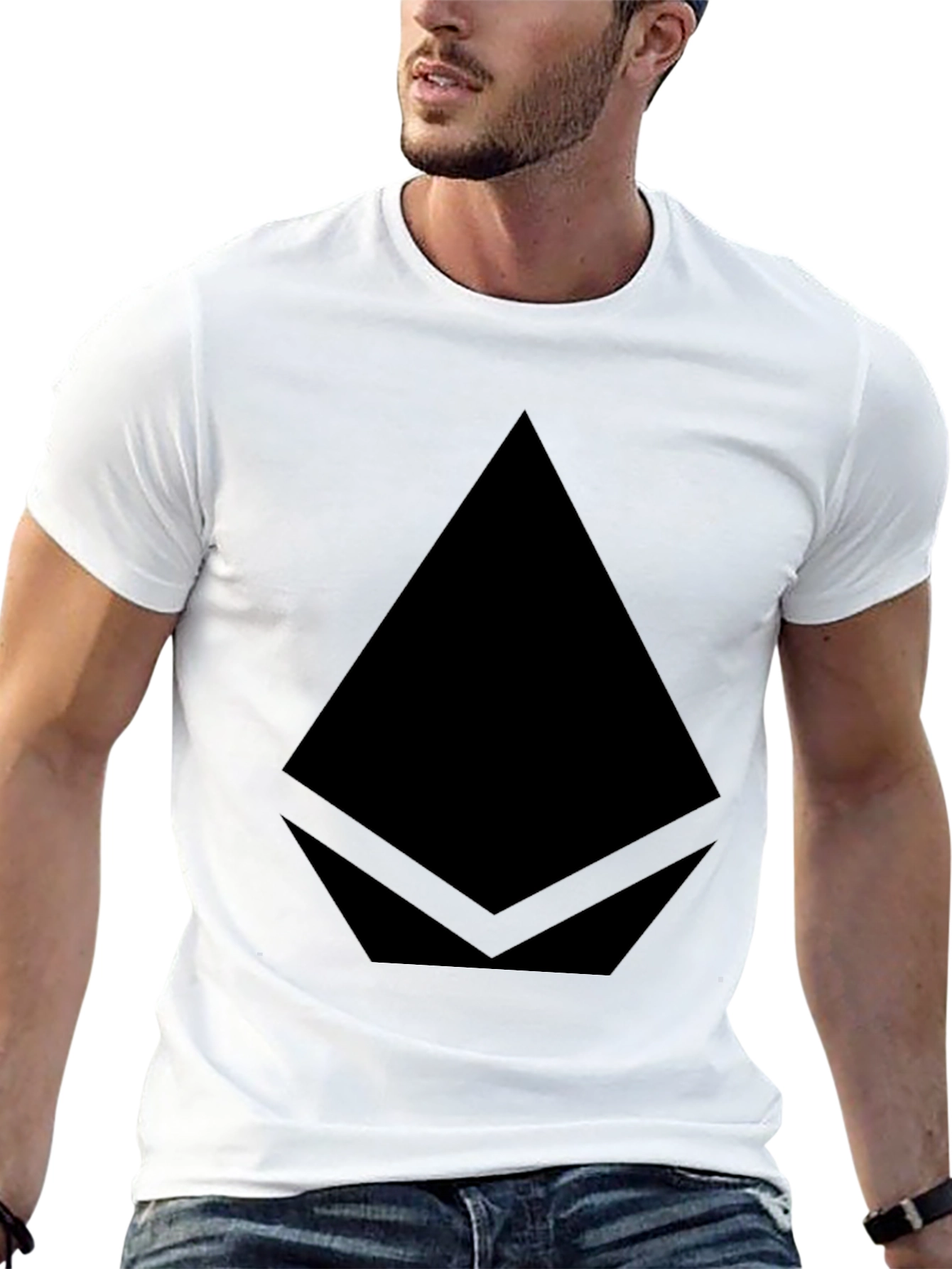 Ethereum Logo Black T-Shirt - Crypto Fashion