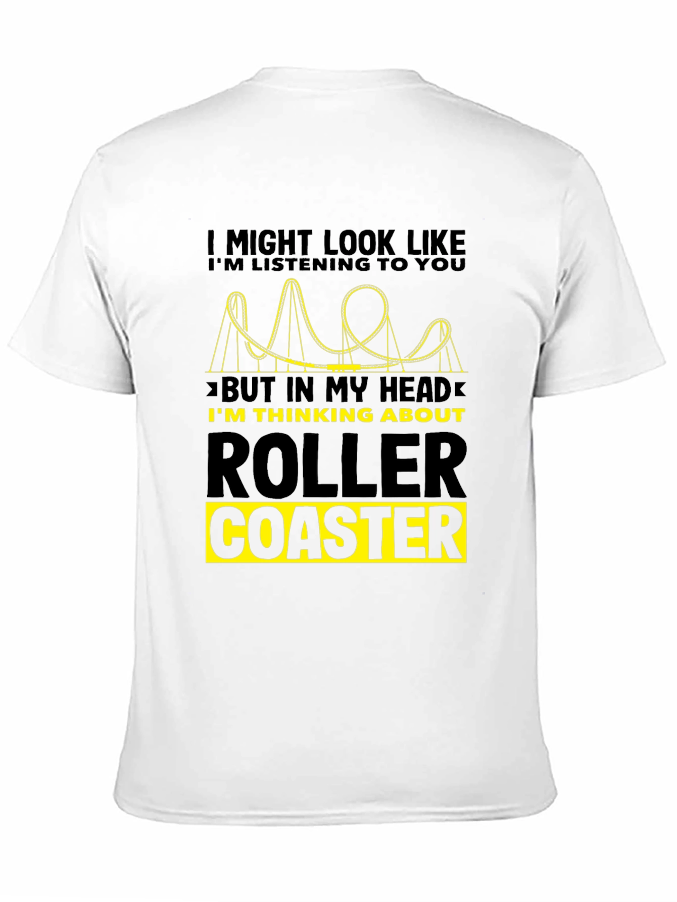 Roller Coaster Obsession T-Shirt - Black Graphic Tee