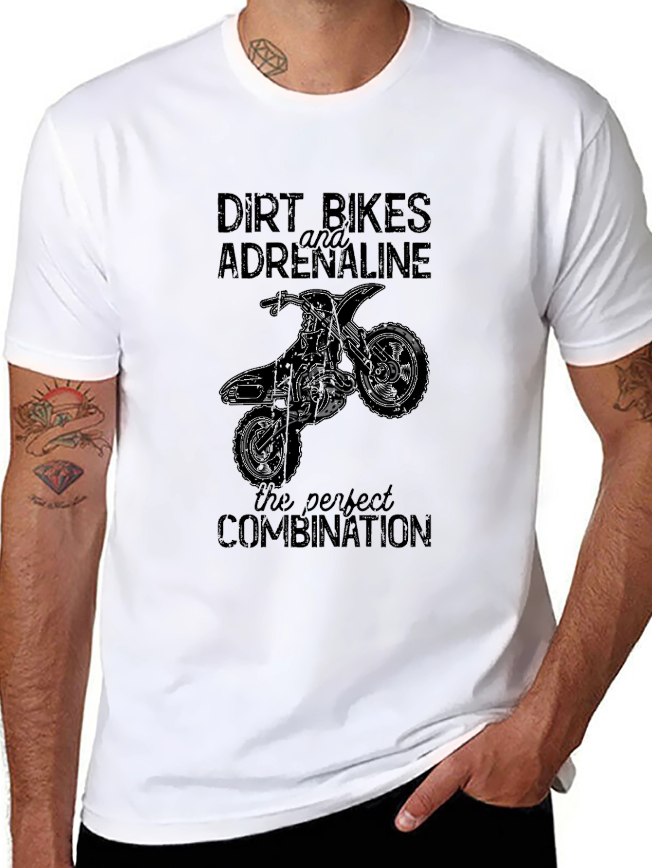Dirt Bikes Adrenaline Graphic Tee - Black