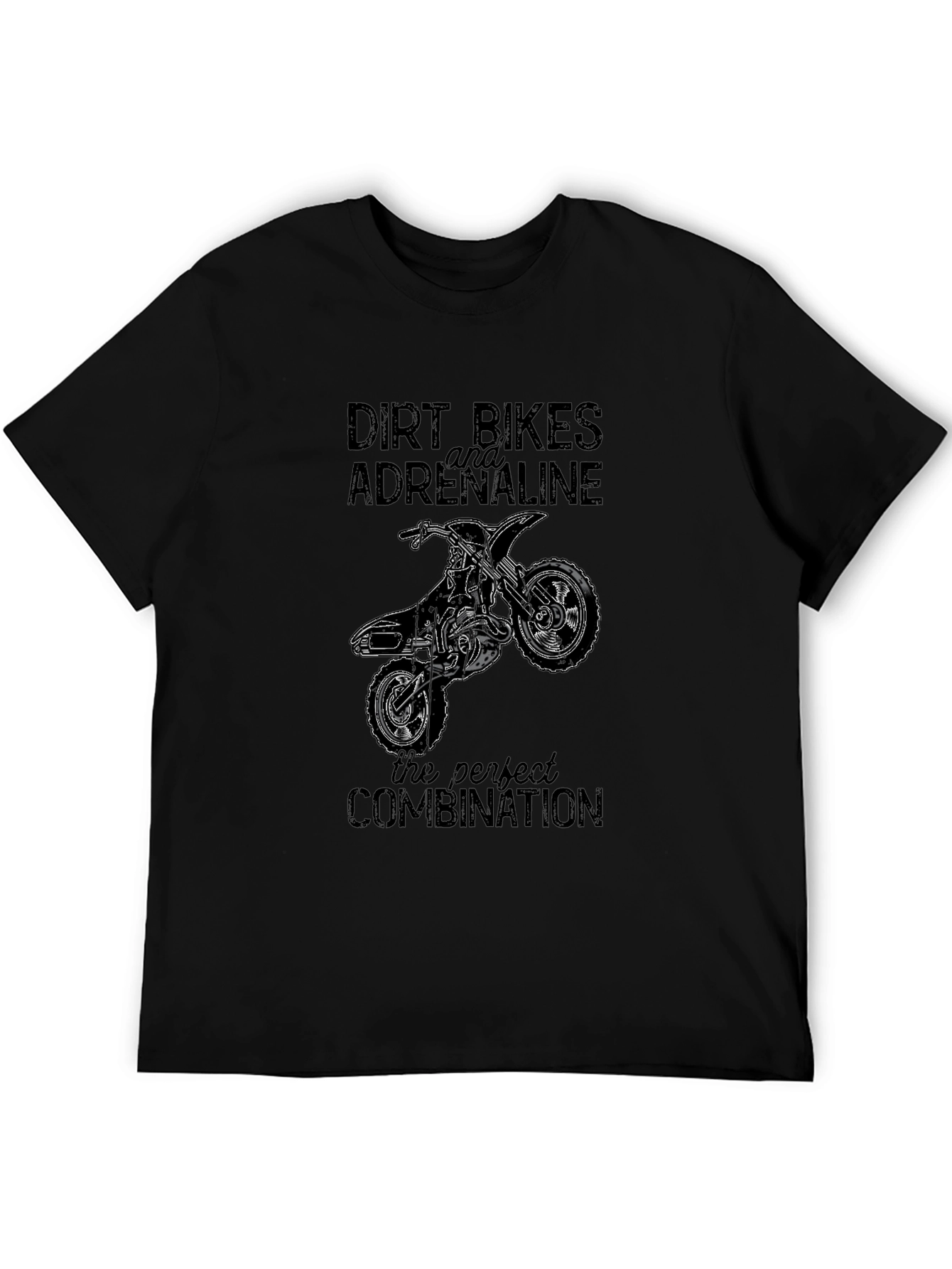 Dirt Bikes Adrenaline Graphic Tee - Black