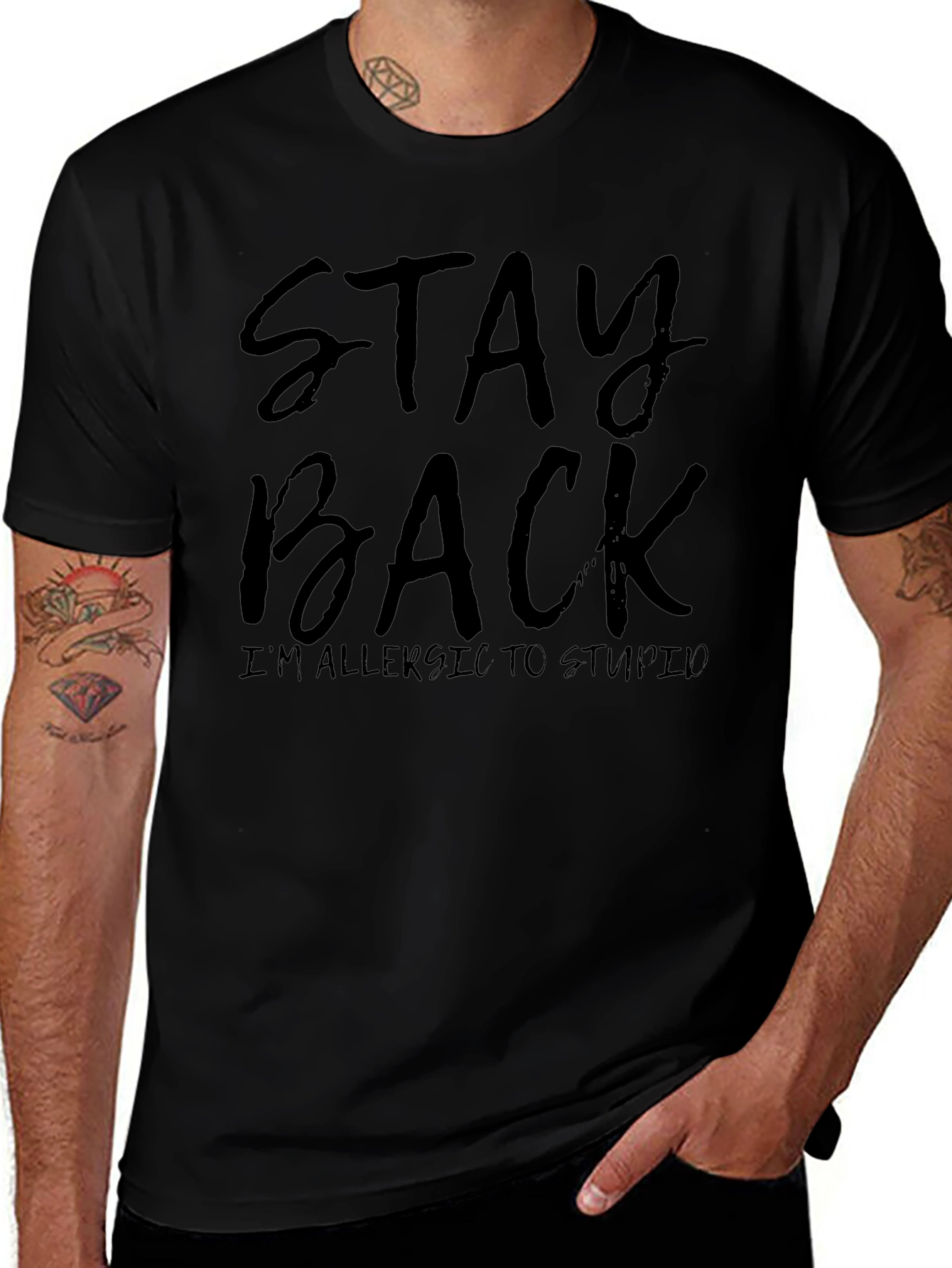 Stay Back Sarcastic Graphic Tee
