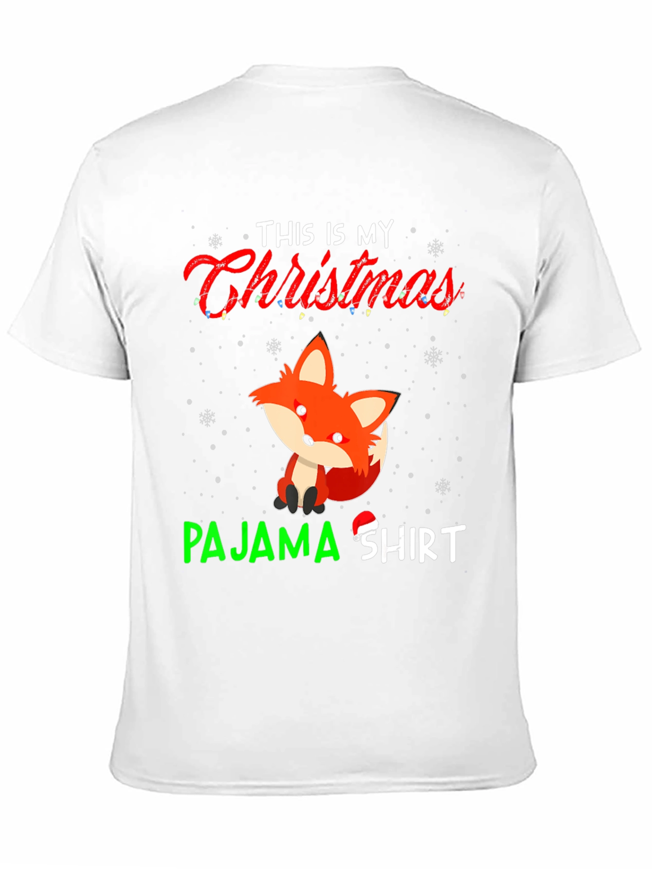 Christmas Fox Pajama T-Shirt