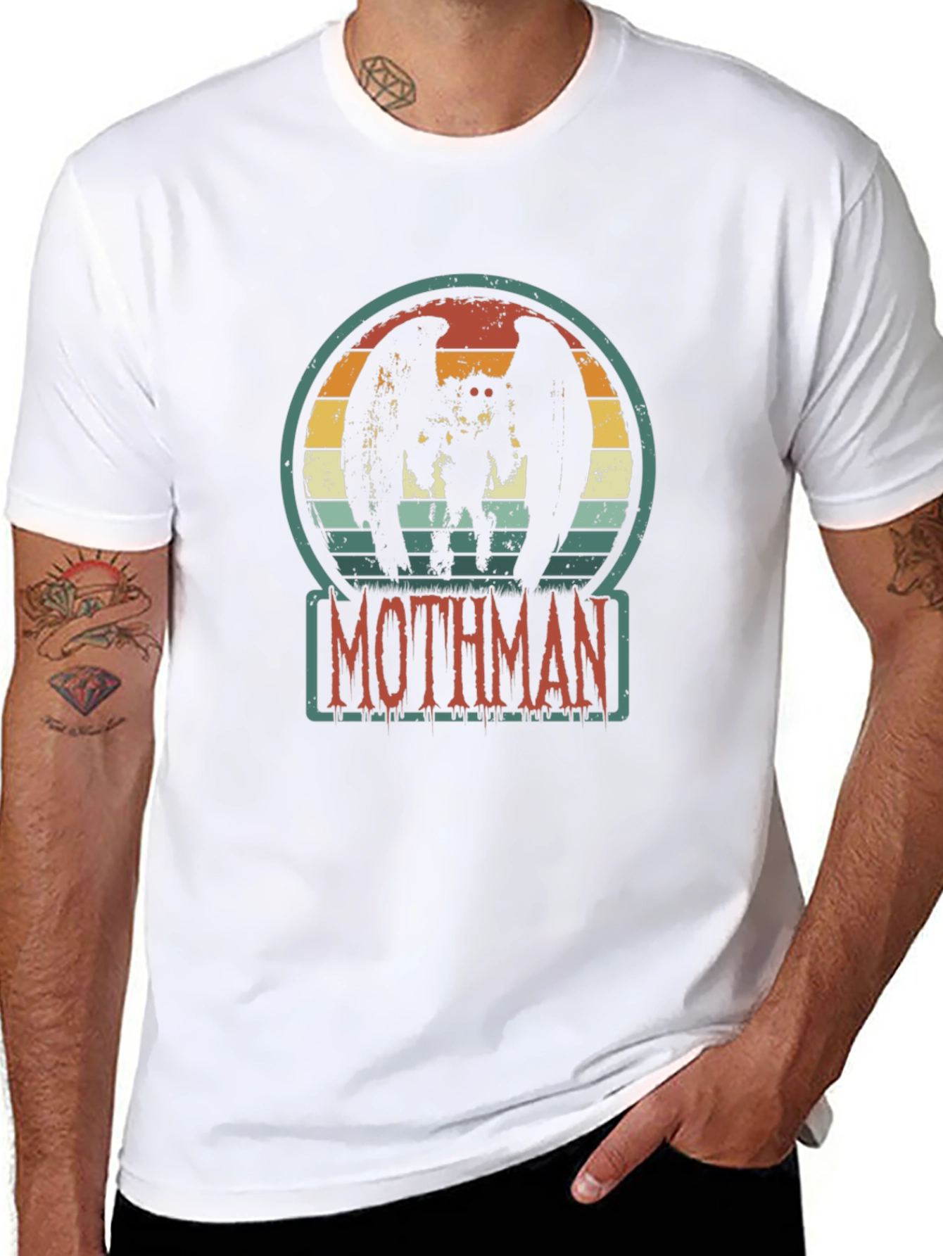 Mothman T-Shirt Cryptid Retro Style