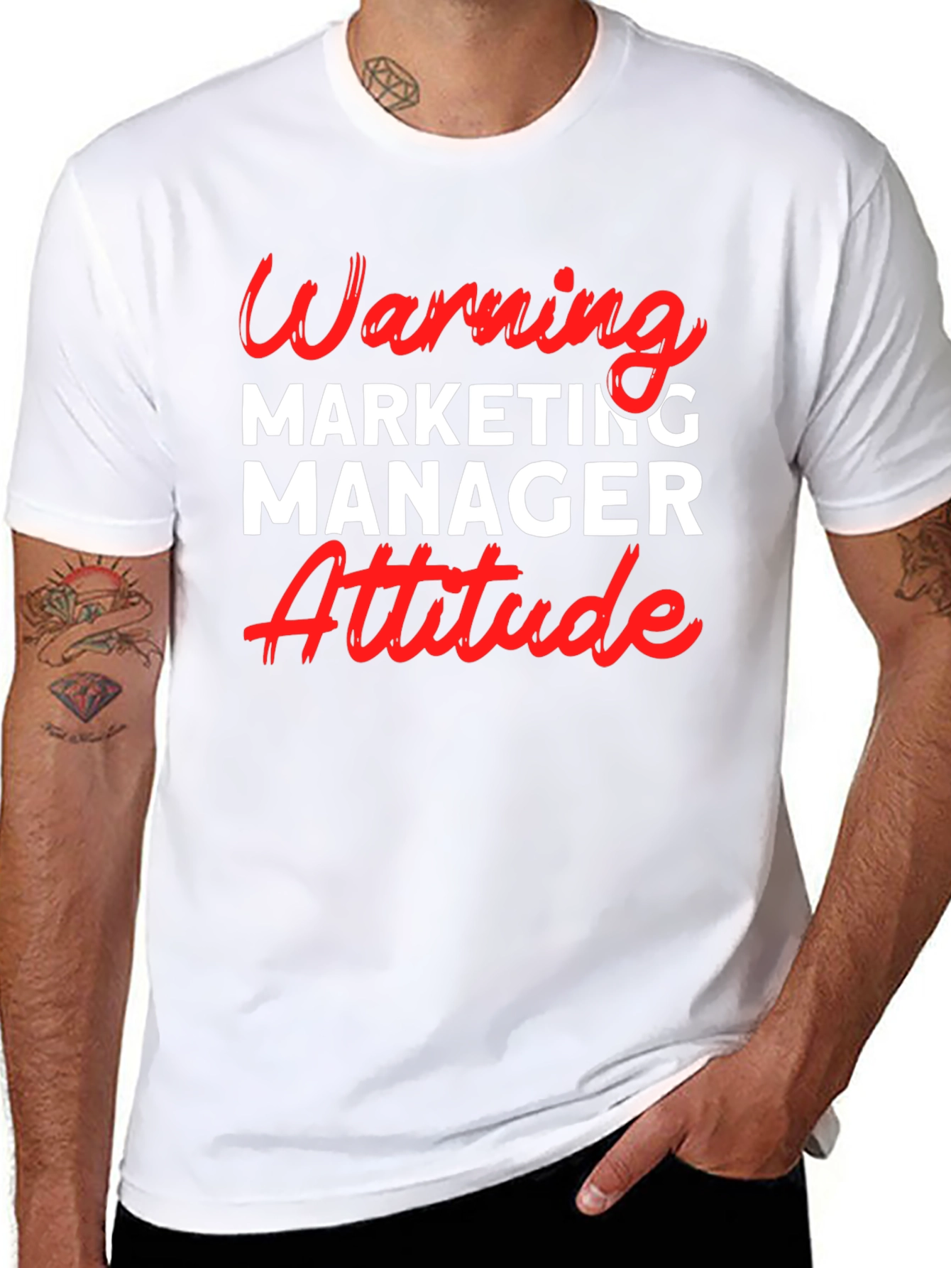 Warning Marketing Manager Attitude T-Shirt