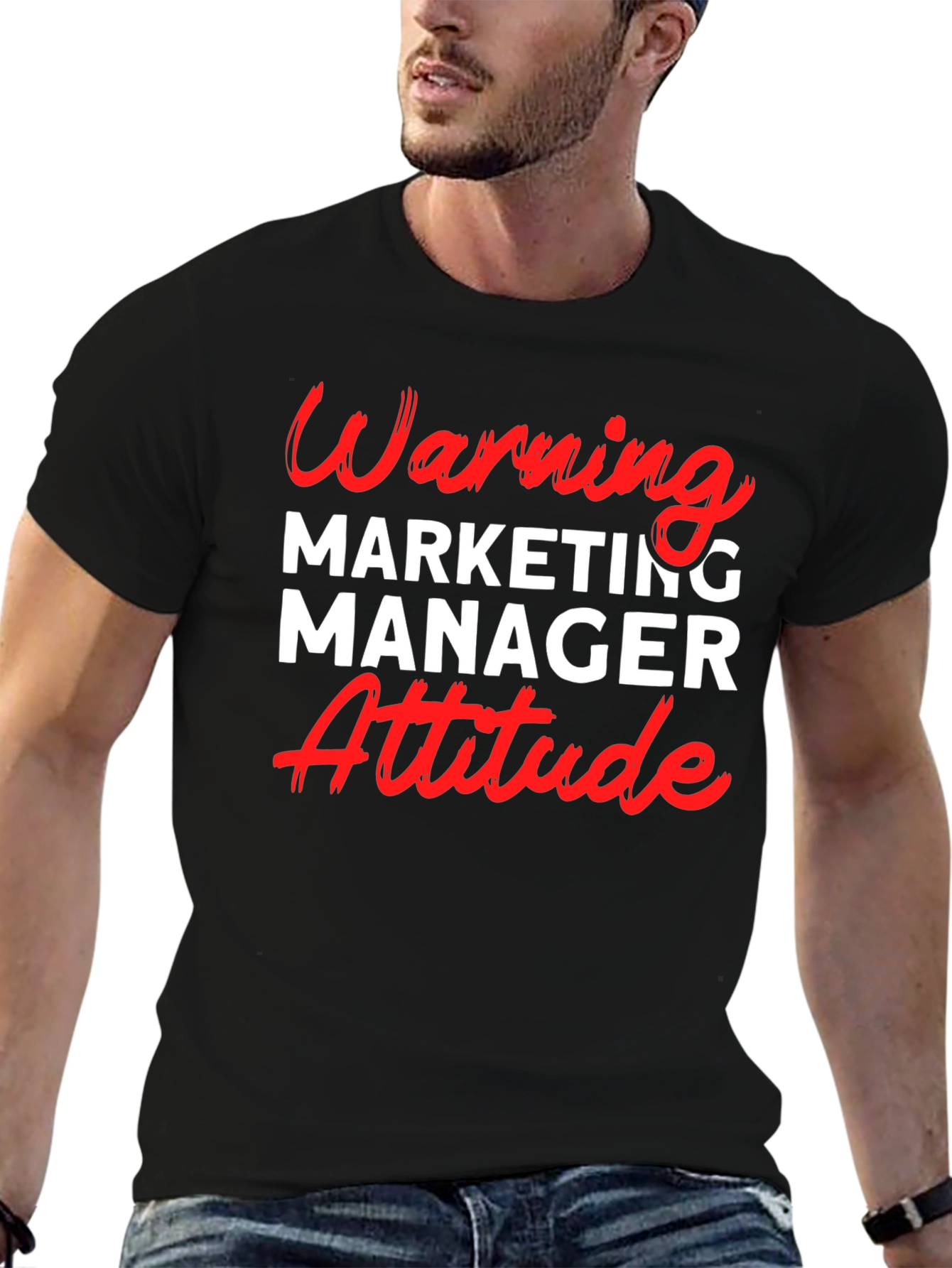 Warning Marketing Manager Attitude T-Shirt