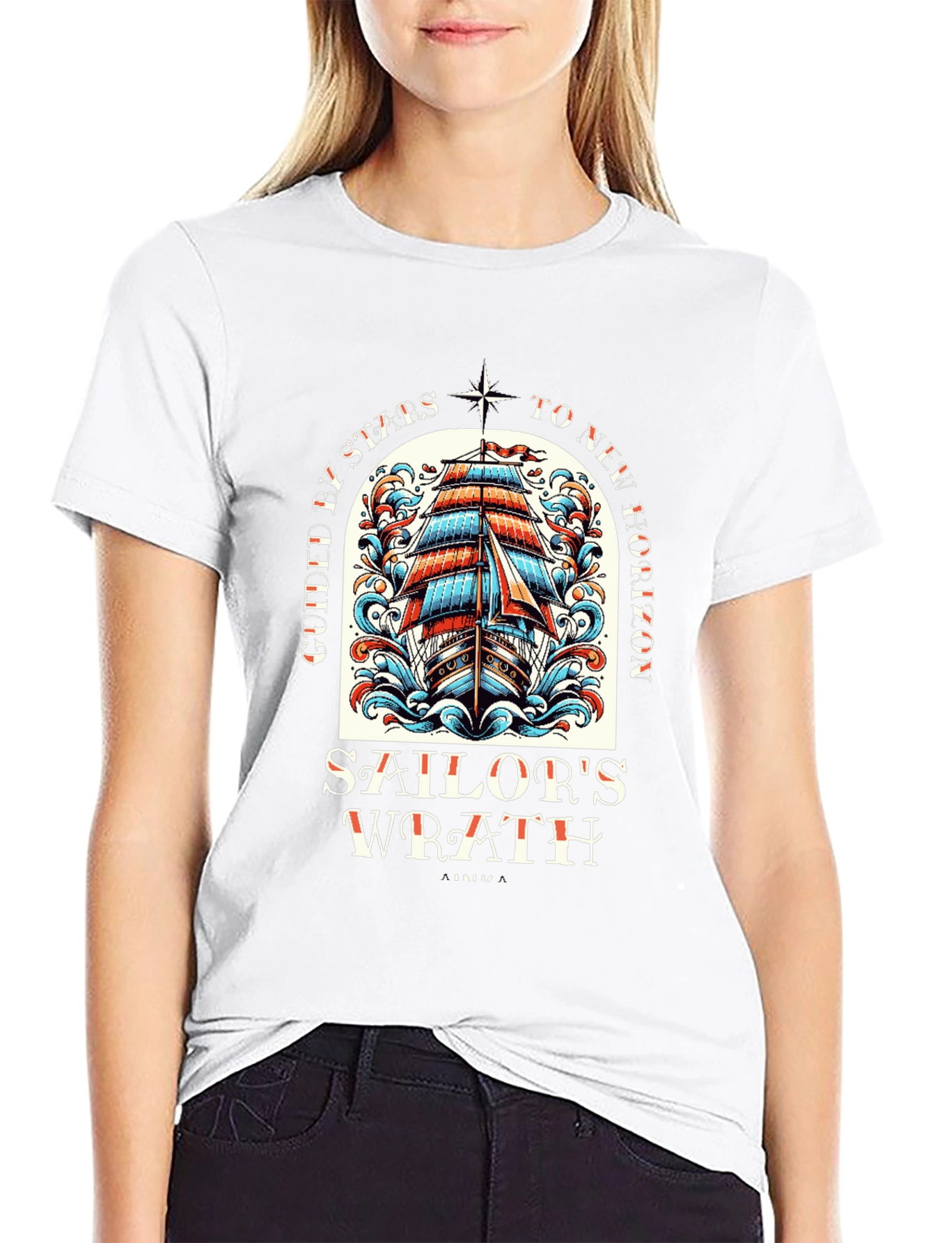 Sailors Wrath Graphic T-Shirt - Nautical Style