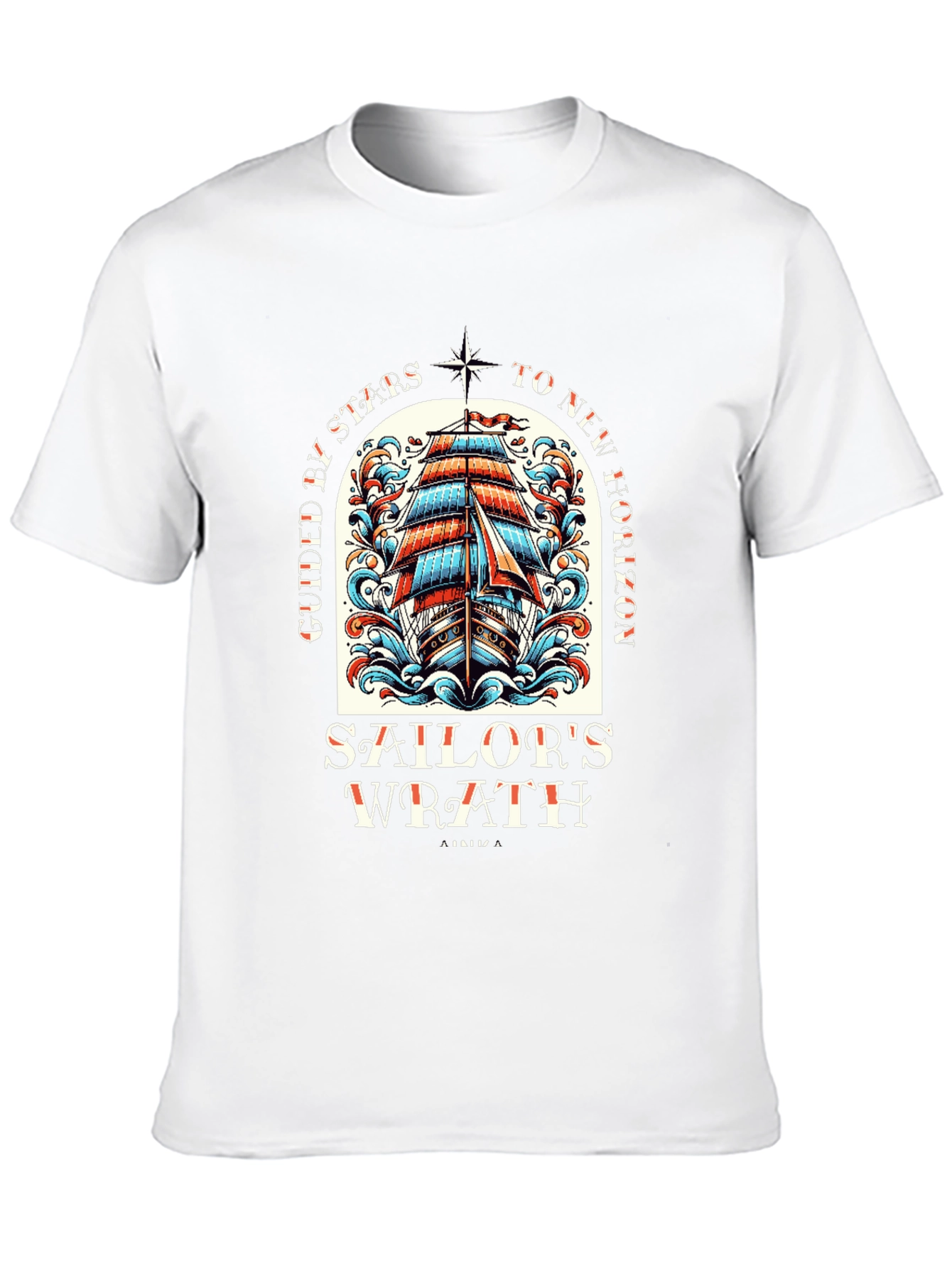 Sailors Wrath Graphic T-Shirt - Nautical Style