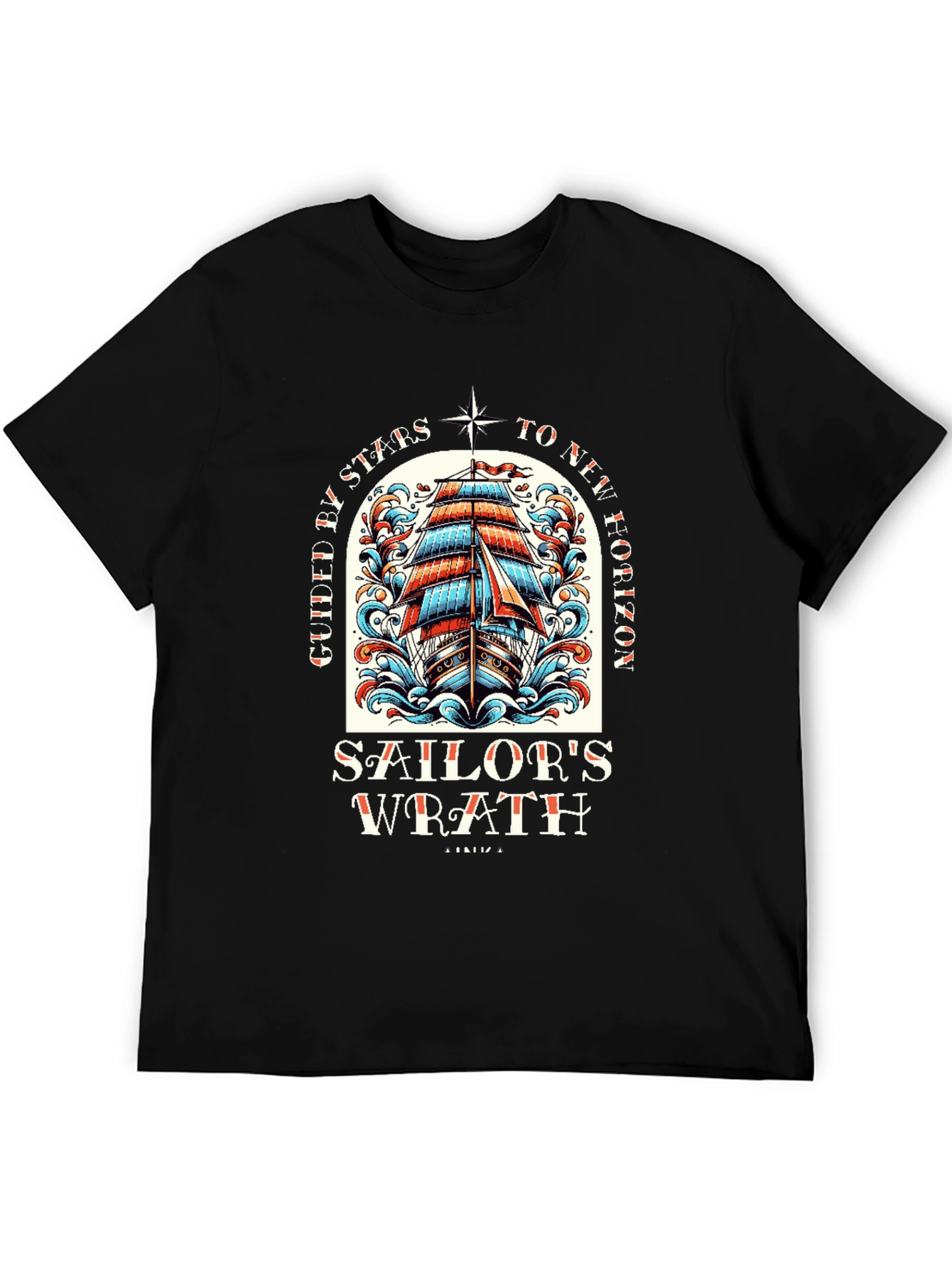 Sailors Wrath Graphic T-Shirt - Nautical Style