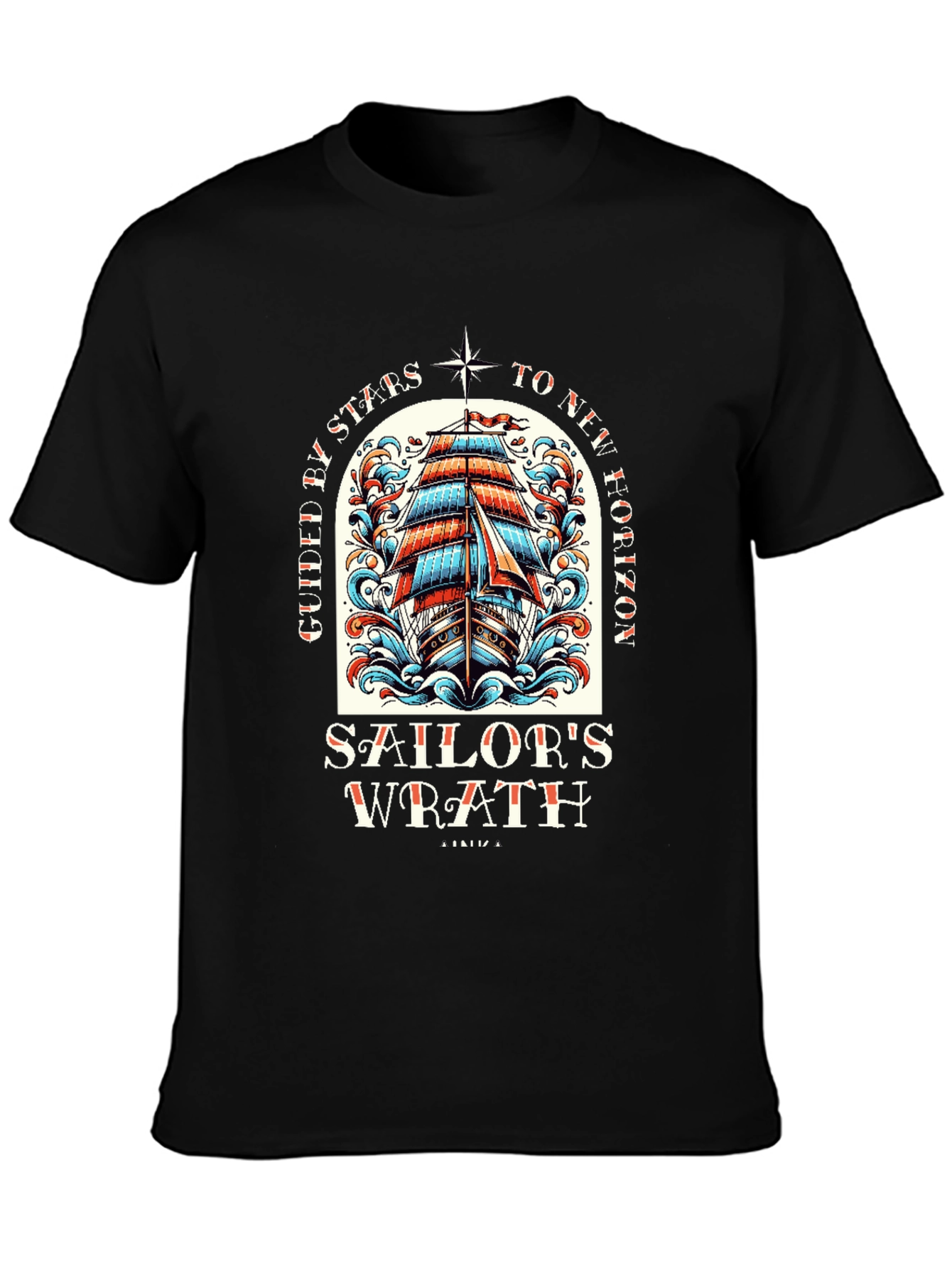 Sailors Wrath Graphic T-Shirt - Nautical Style