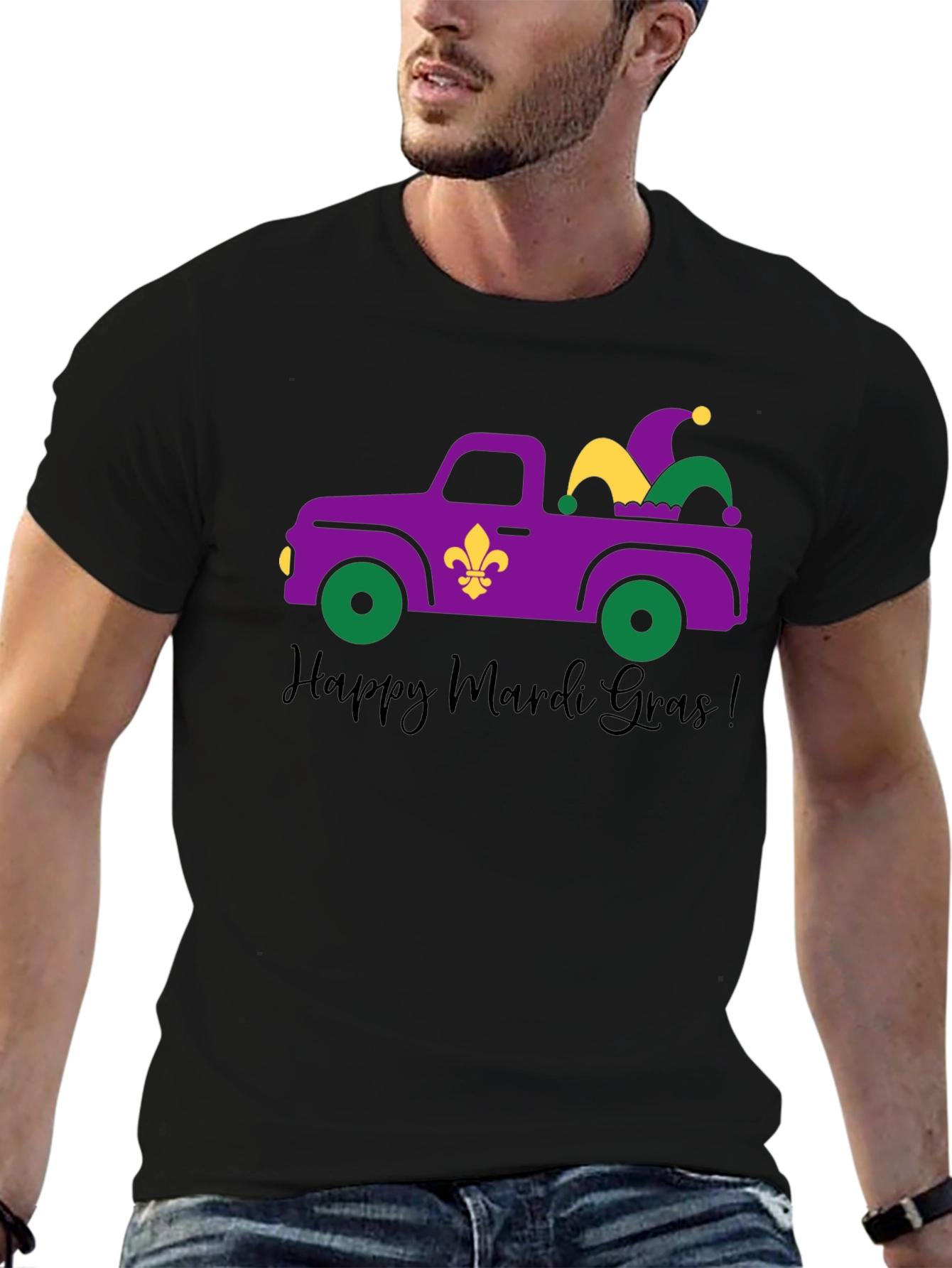 Mardi Gras Truck T-Shirt - Happy Mardi Gras