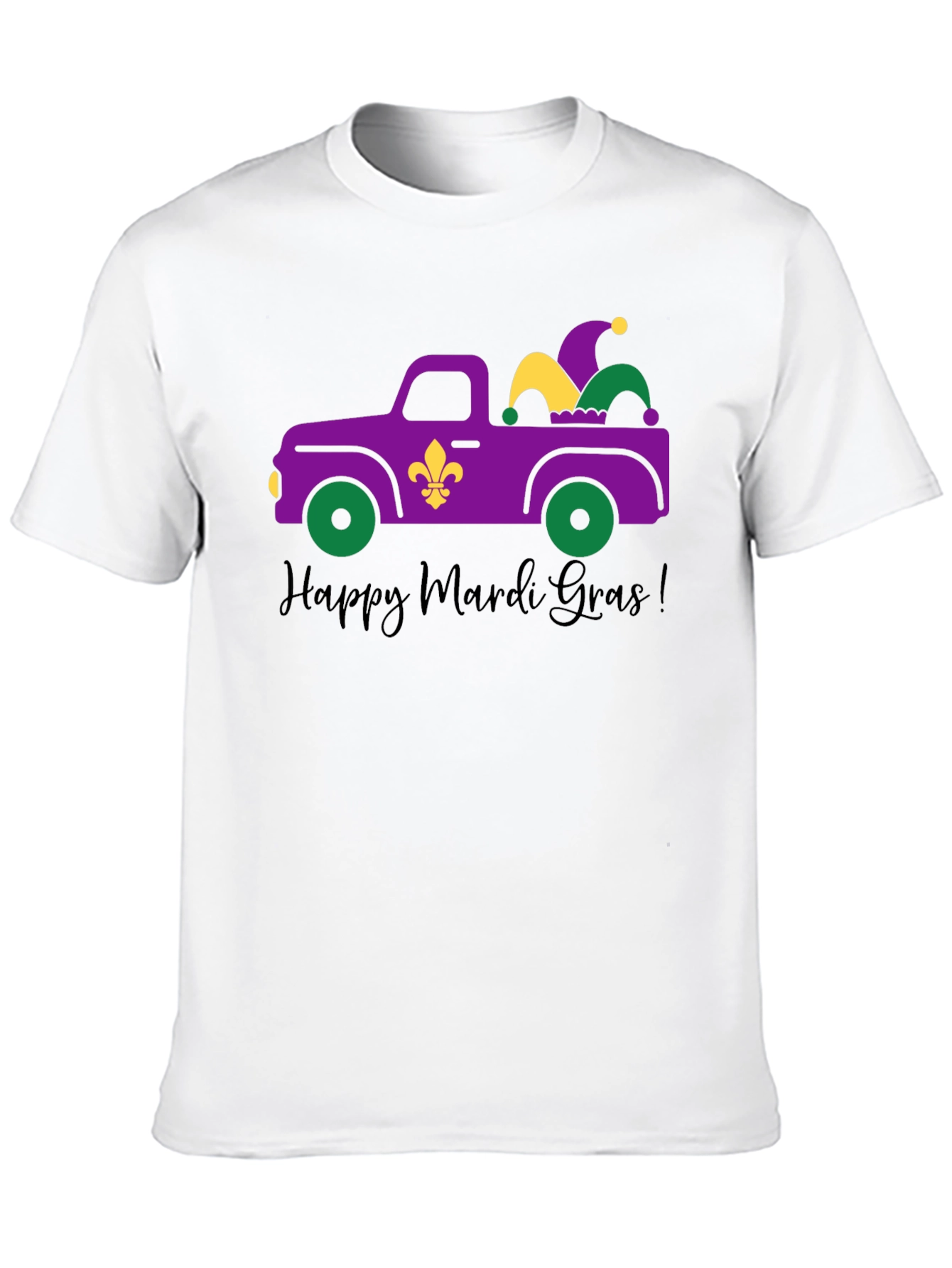 Mardi Gras Truck T-Shirt - Happy Mardi Gras