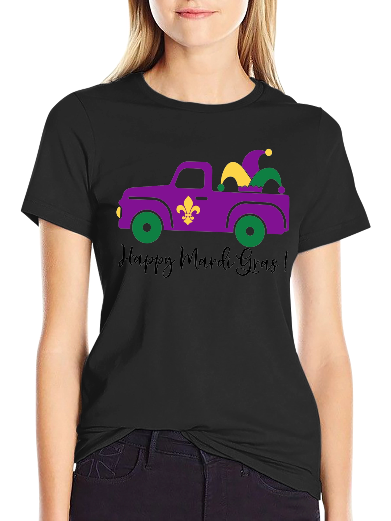 Mardi Gras Truck T-Shirt - Happy Mardi Gras