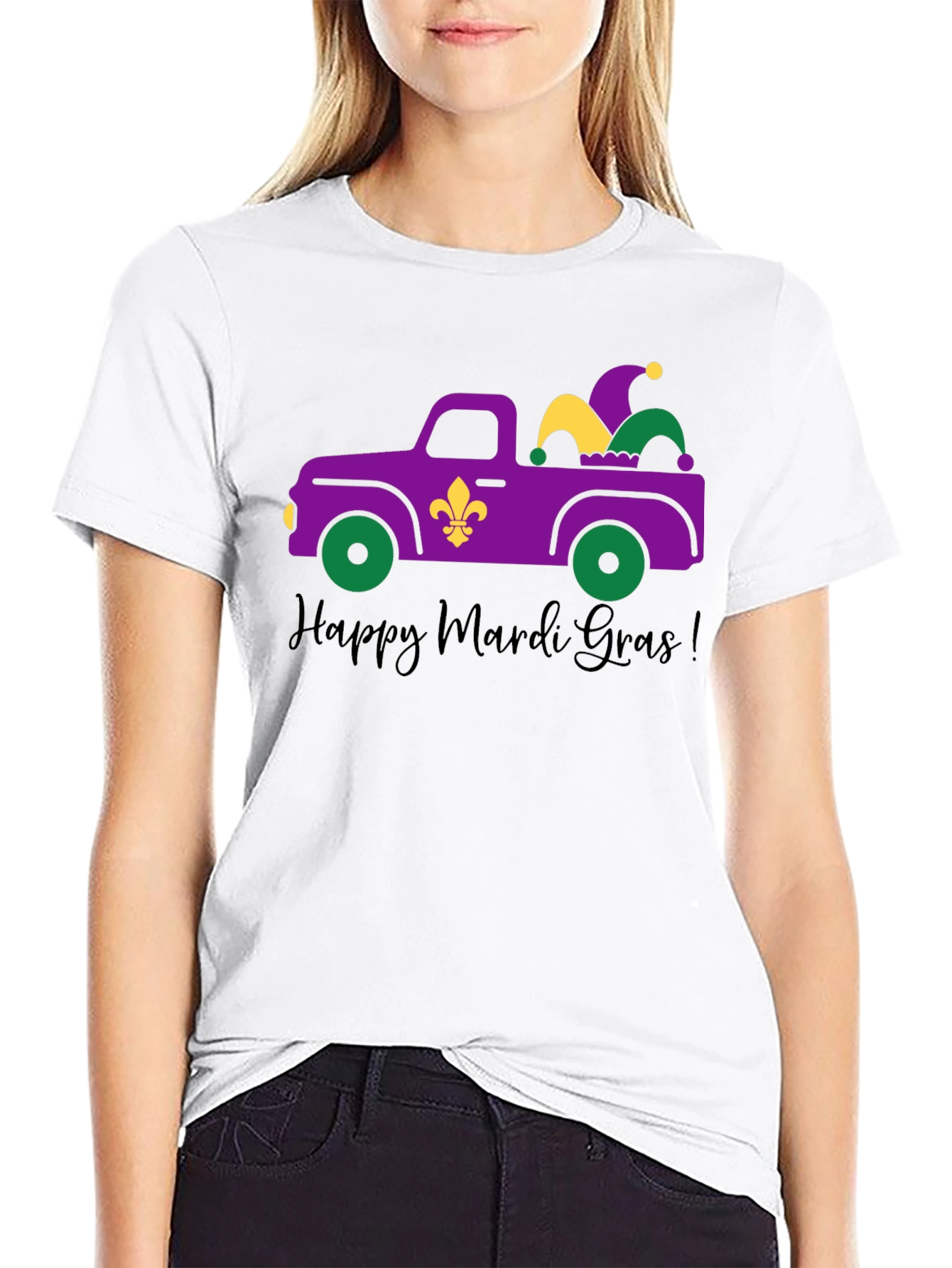 Mardi Gras Truck T-Shirt - Happy Mardi Gras