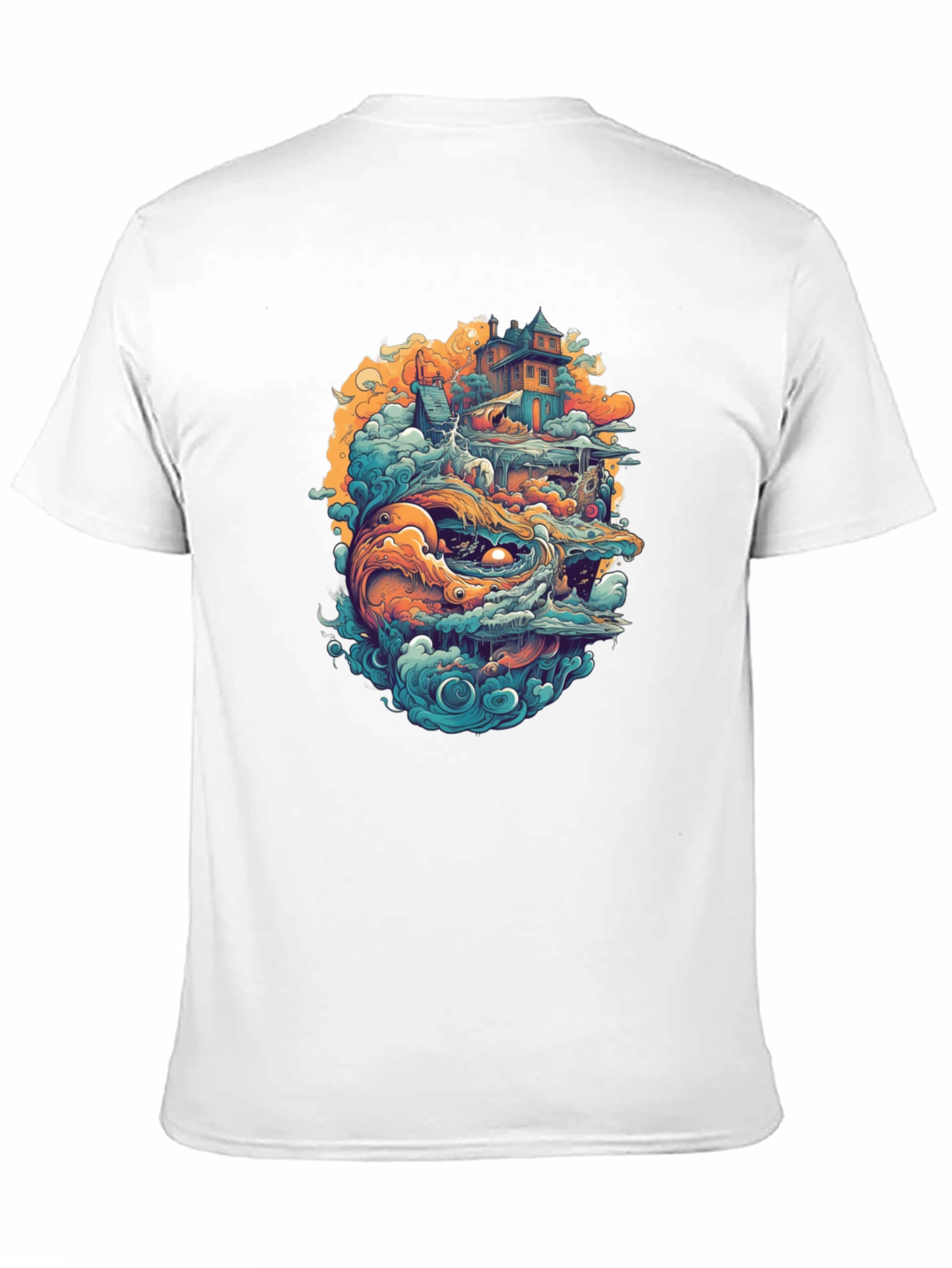 Fantasy Island Graphic Tee - Black Crewneck Shirt