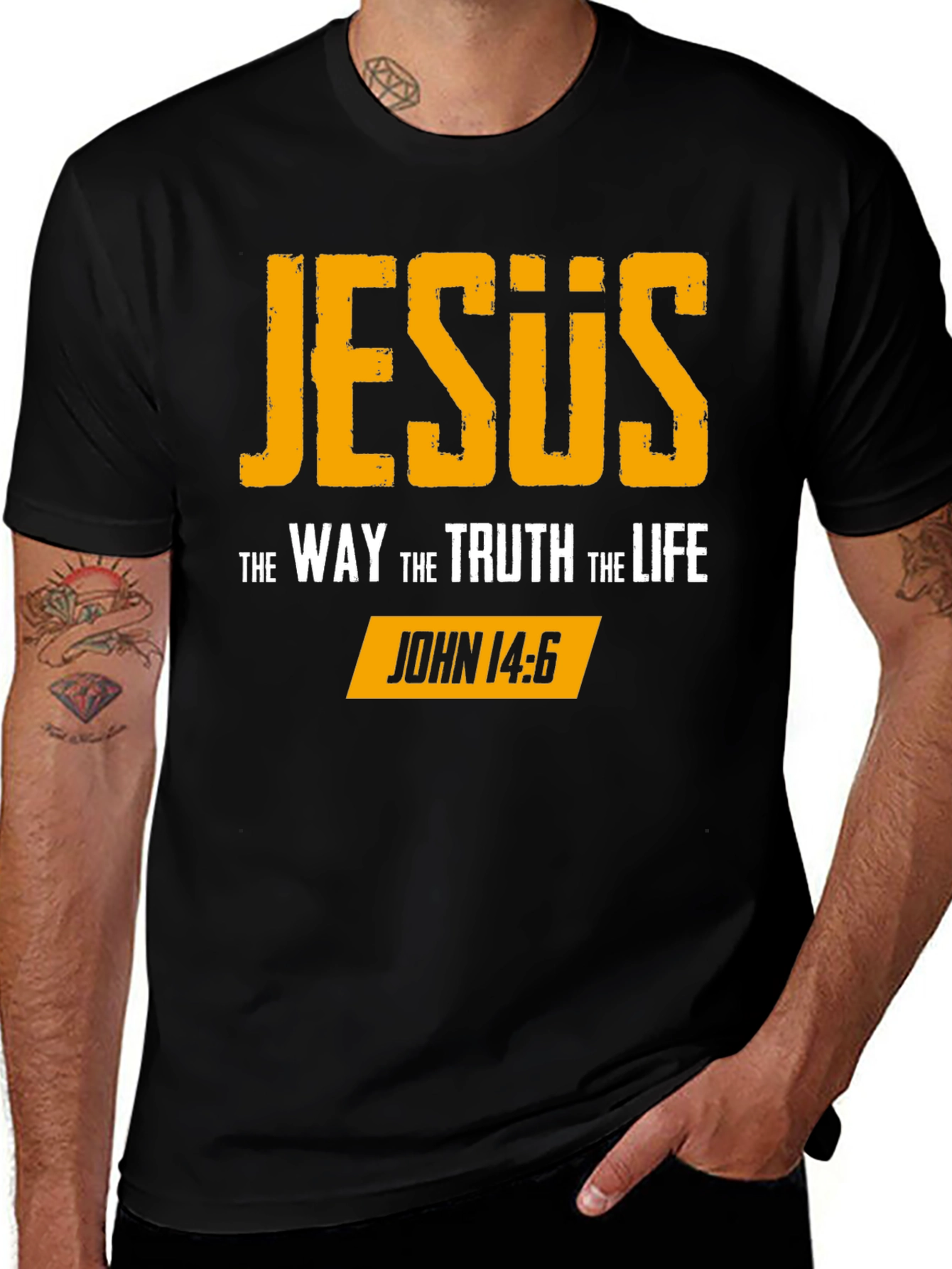 Jesus The Way Truth Life John 14:6 T-Shirt