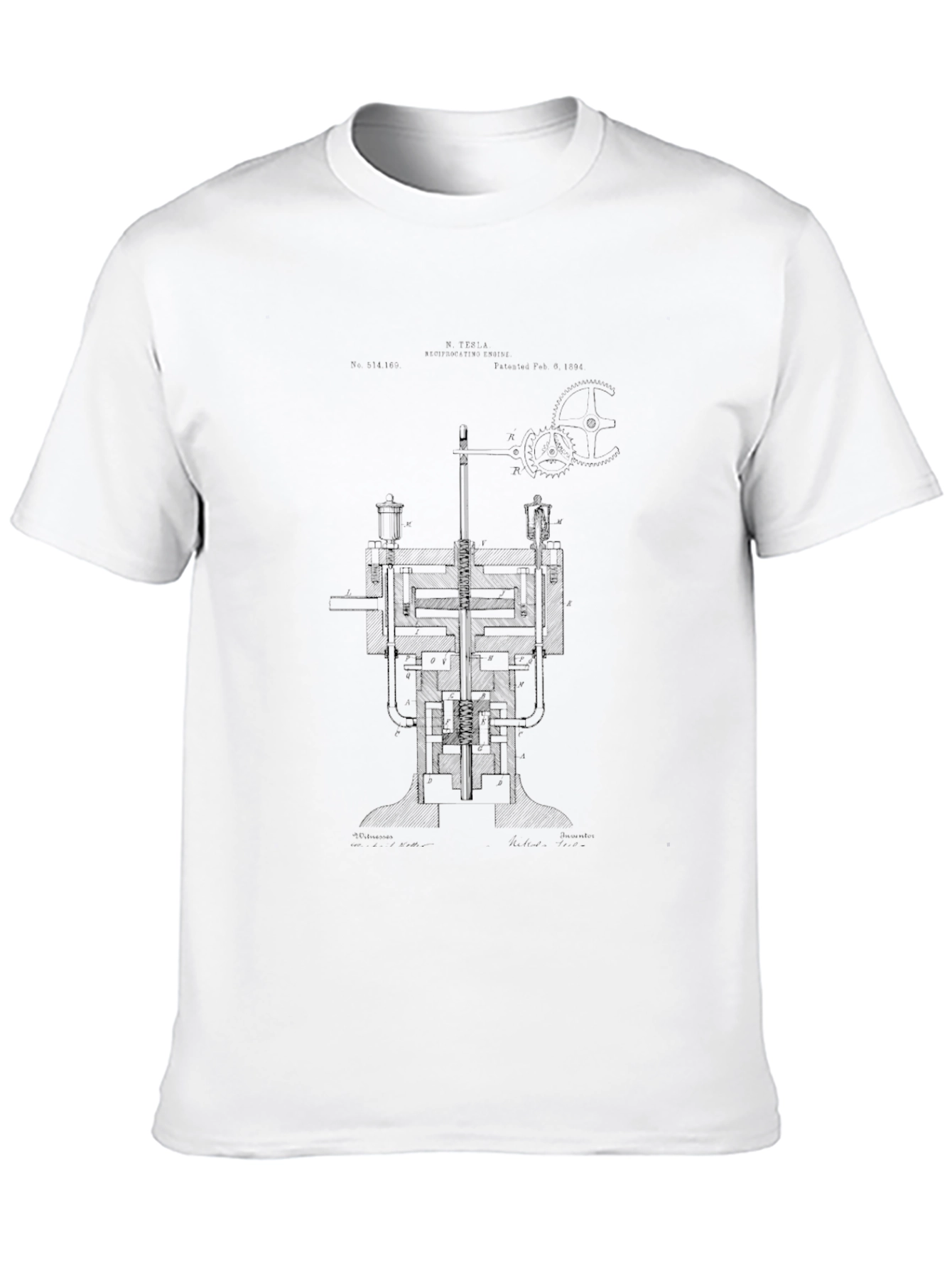 Blueprint Graphic Black T-Shirt
