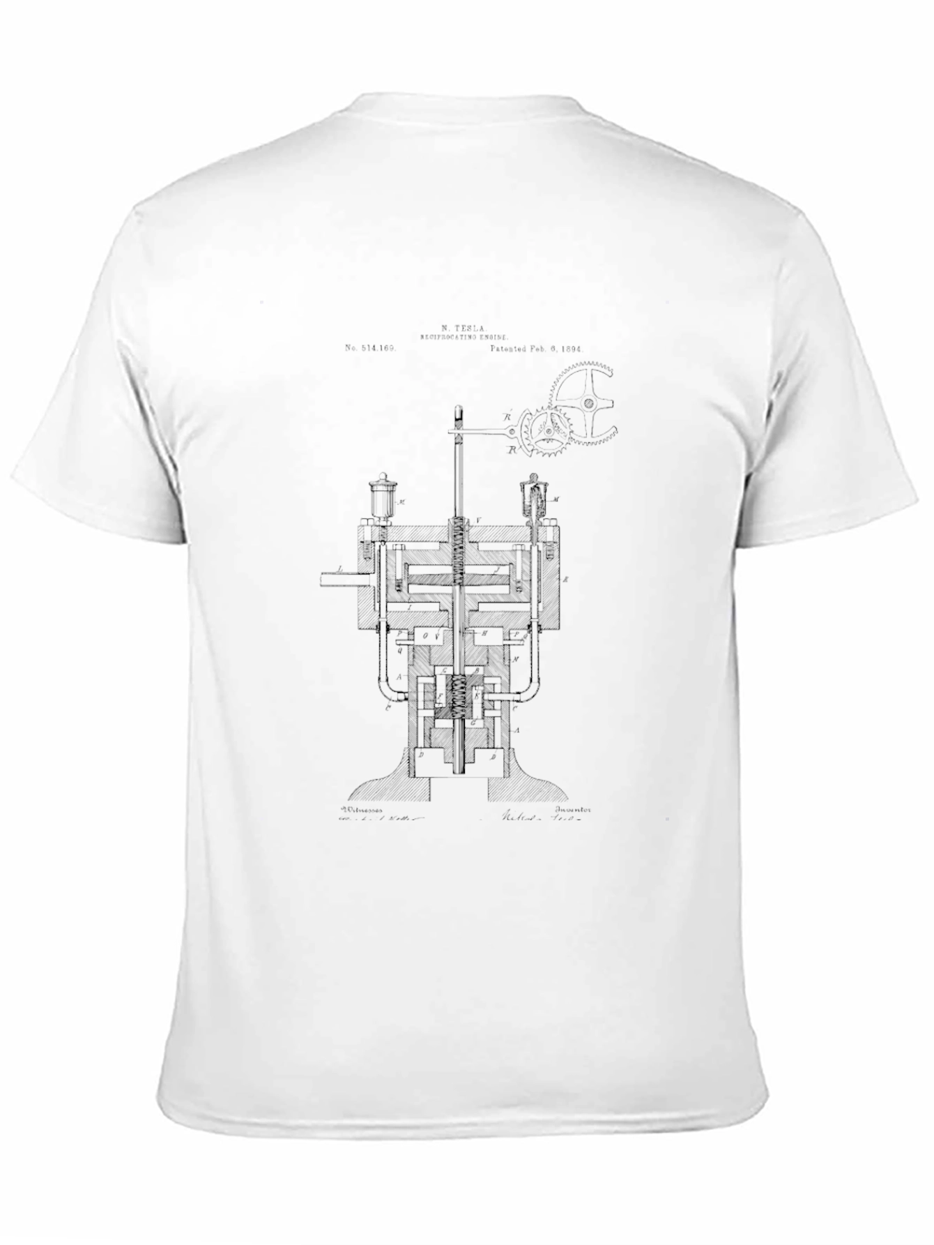 Blueprint Graphic Black T-Shirt