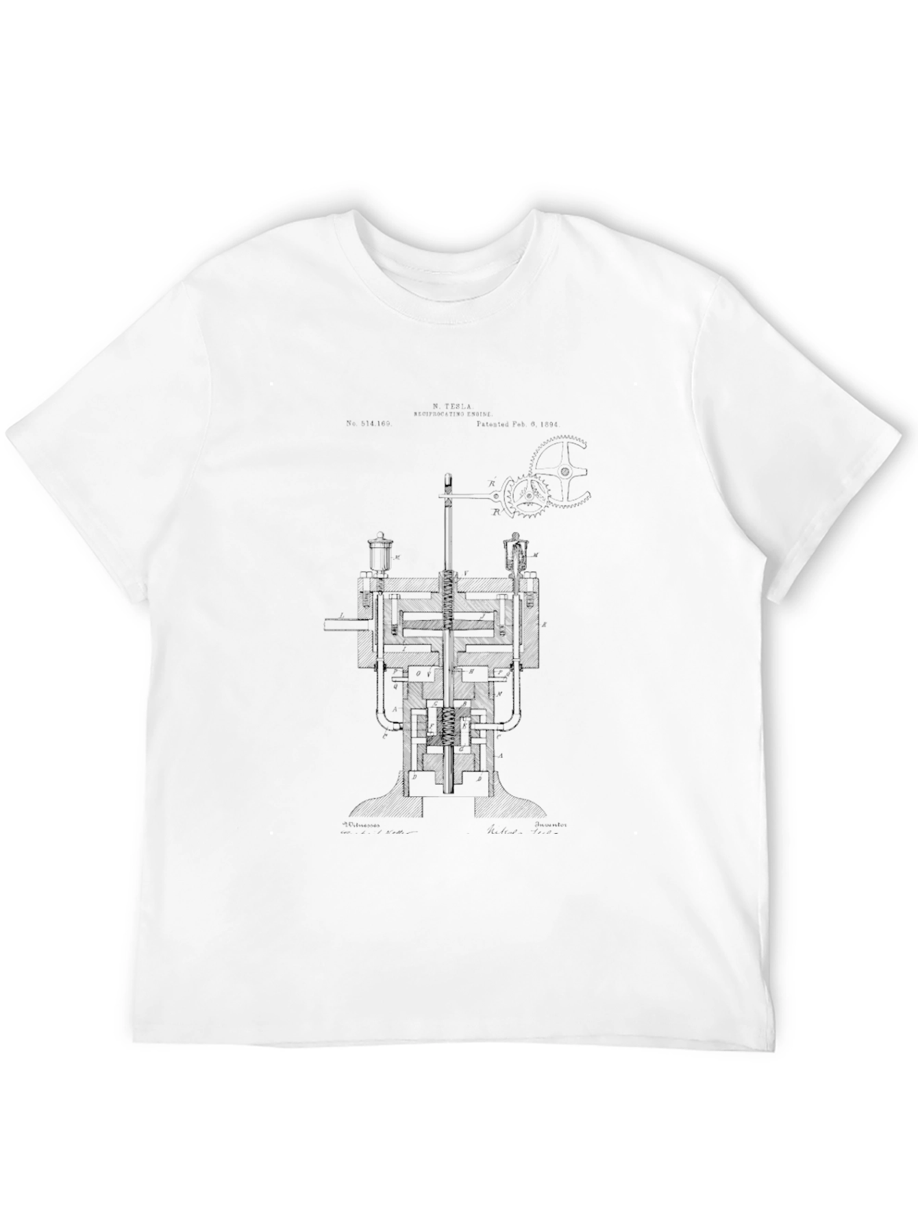 Blueprint Graphic Black T-Shirt