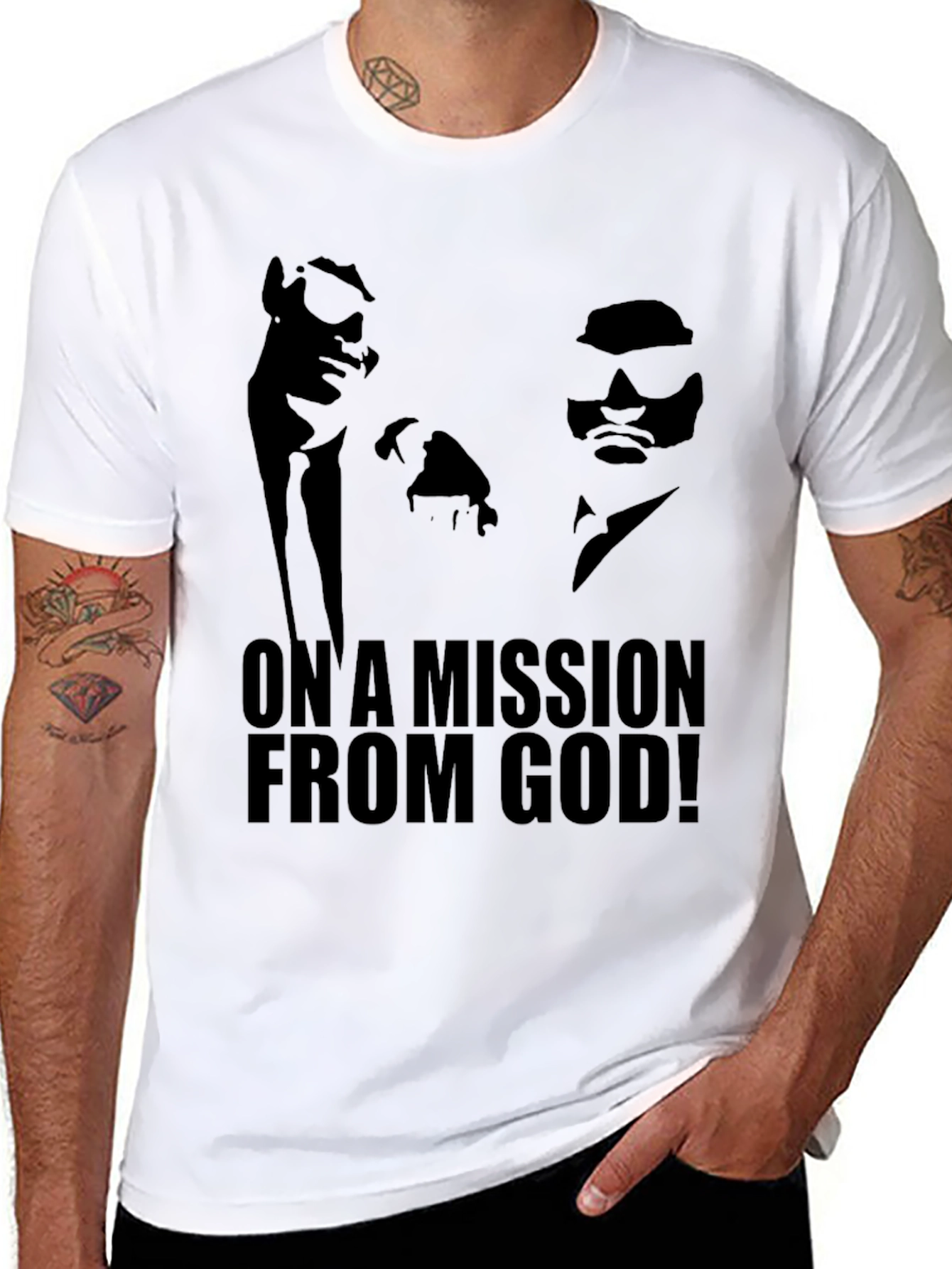 Blues Brothers On a Mission From God! Black T-Shirt