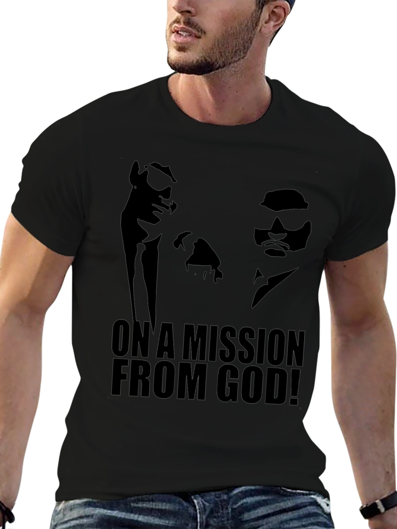 Blues Brothers On a Mission From God! Black T-Shirt