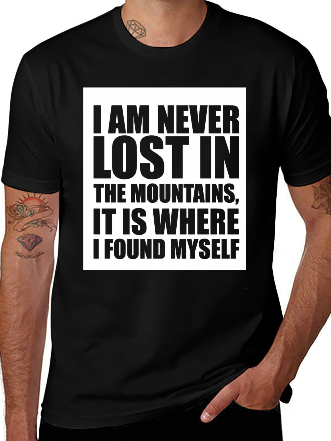 Mountain Lover Tee: Never Lost T-Shirt