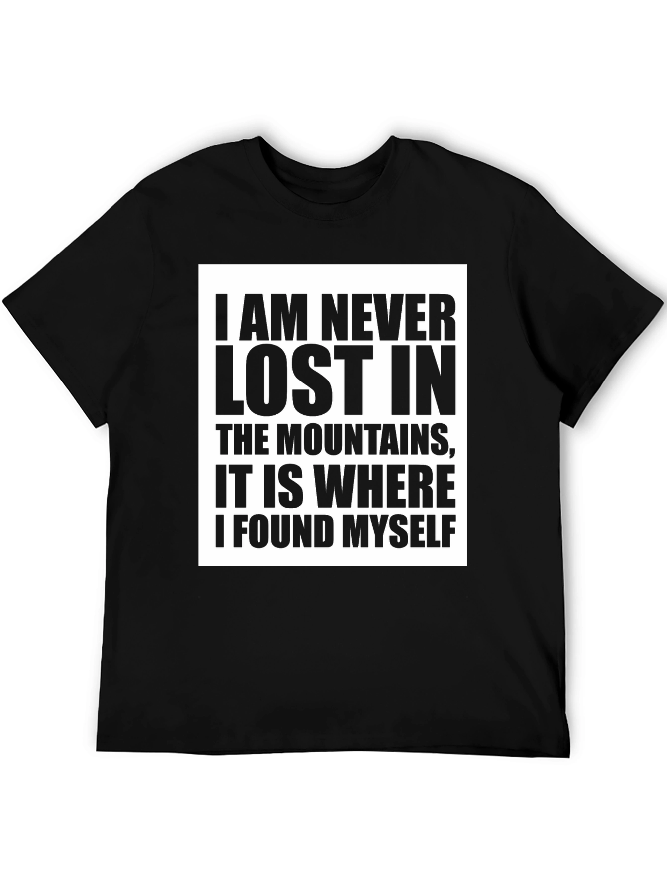 Mountain Lover Tee: Never Lost T-Shirt