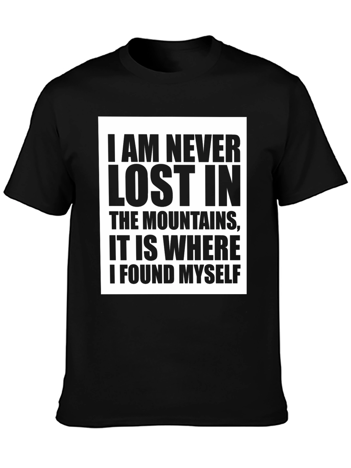 Mountain Lover Tee: Never Lost T-Shirt