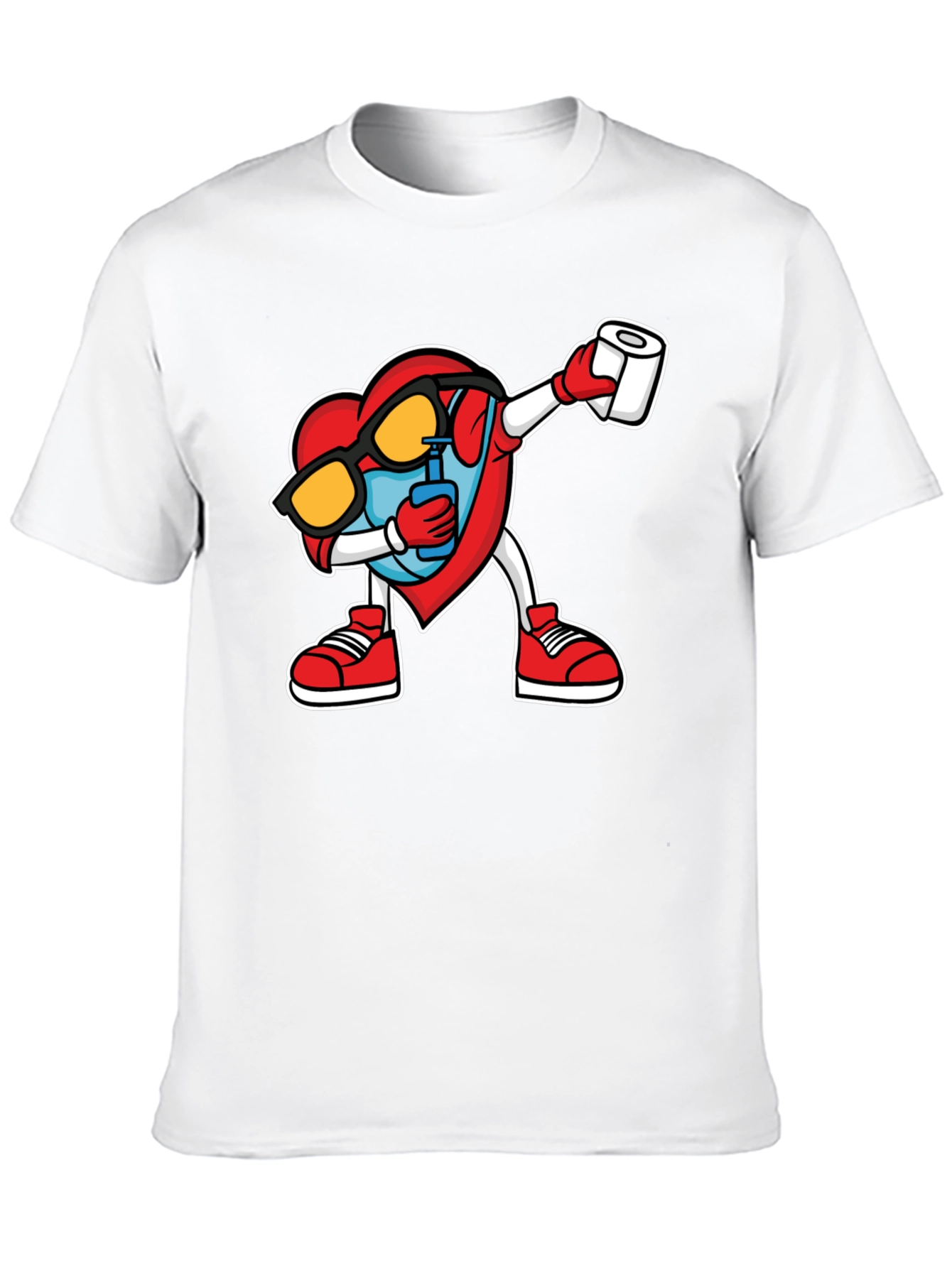 Heart Dabbing T-Shirt - Novelty Graphic Tee