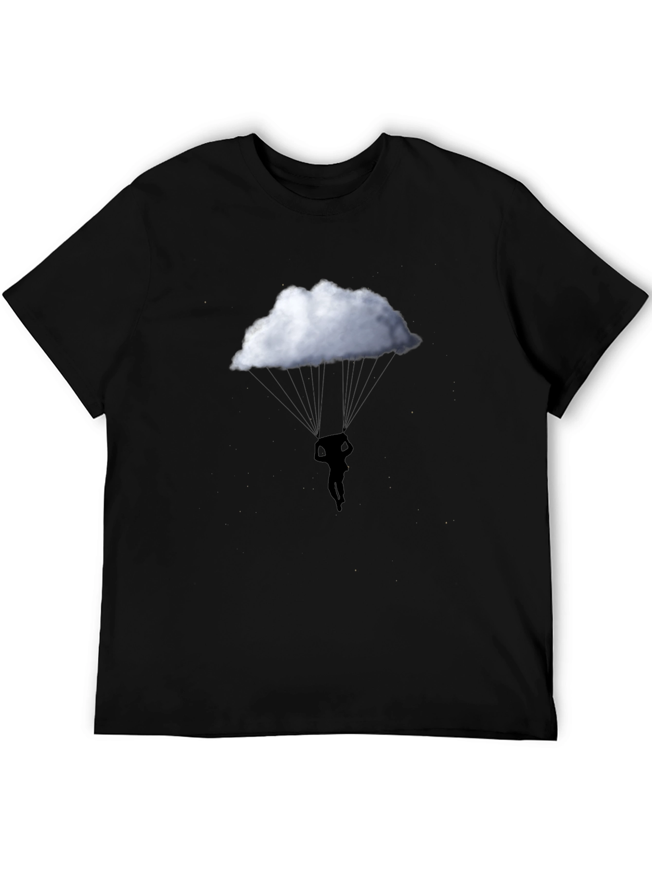 Cloud Parachute Graphic Tee - Black