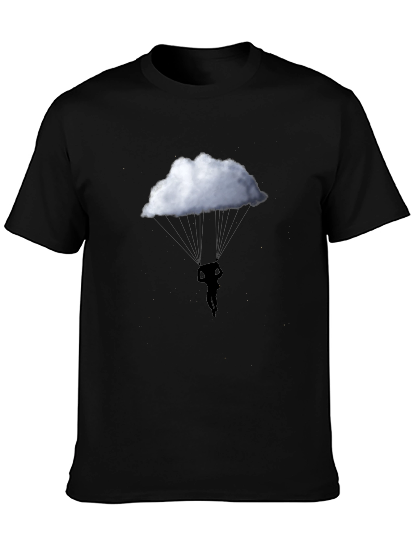 Cloud Parachute Graphic Tee - Black