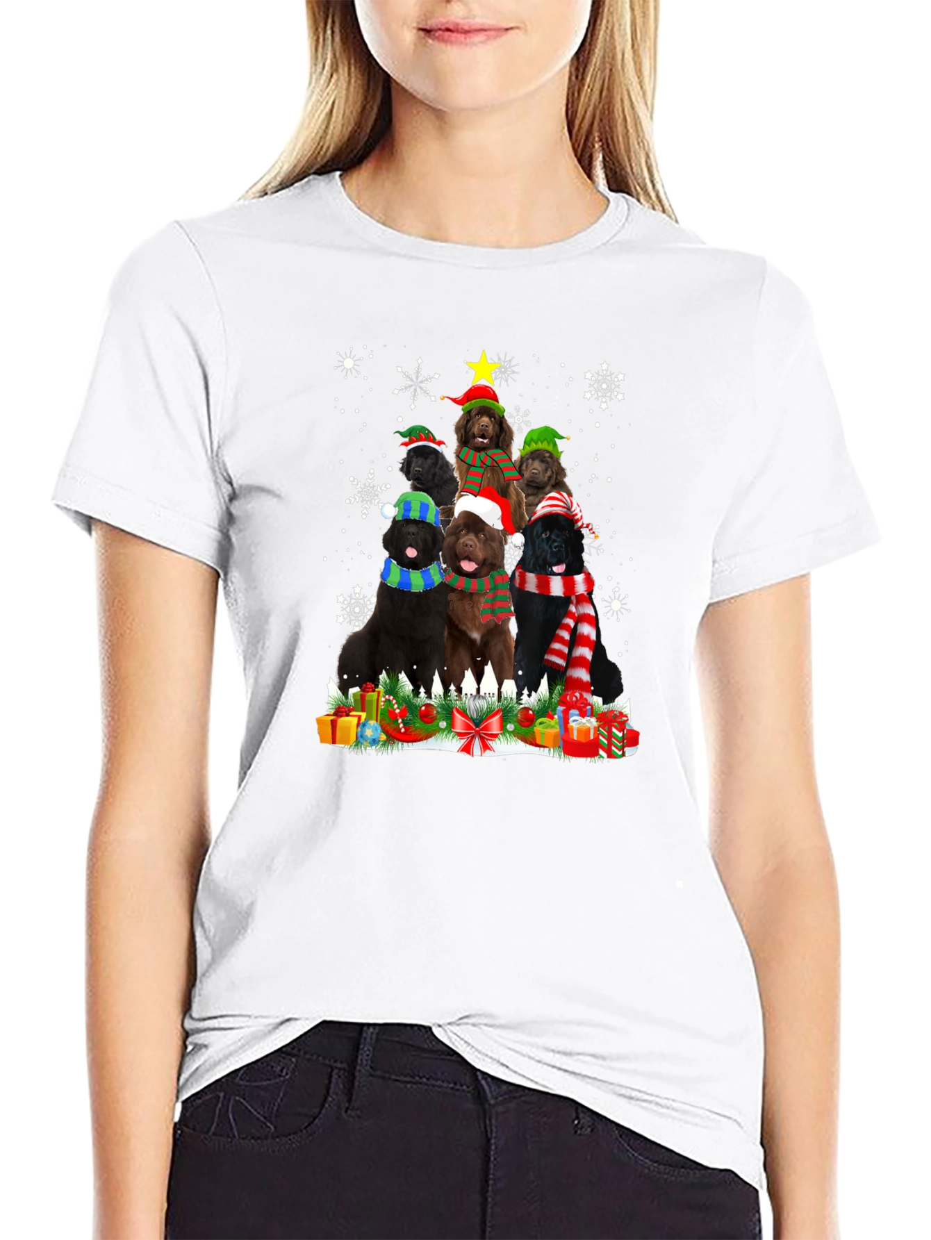 Festive Dog Breed Christmas Tree T-Shirt