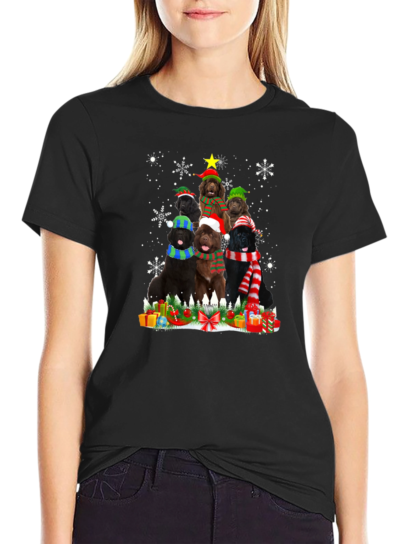 Festive Dog Breed Christmas Tree T-Shirt