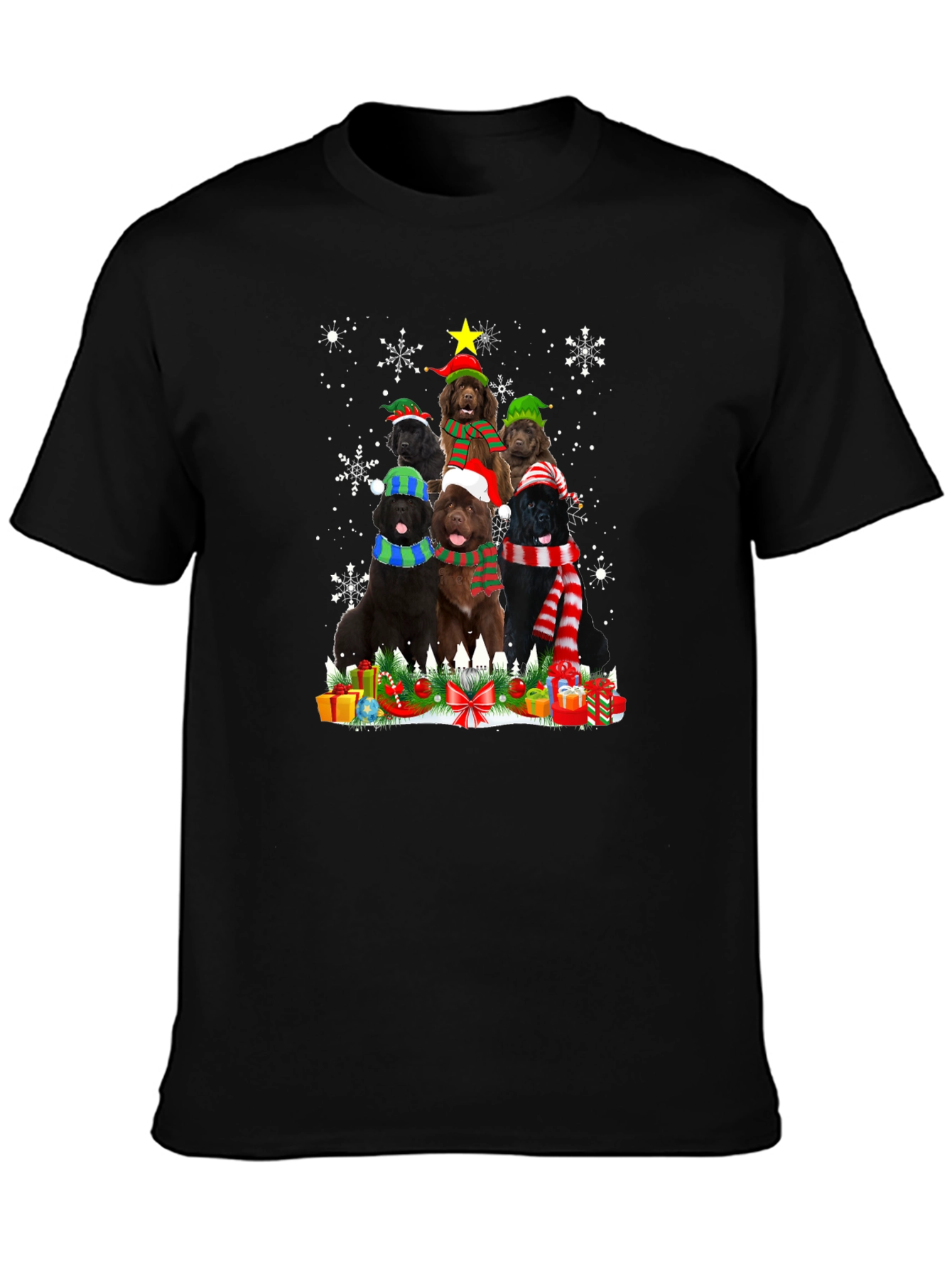 Festive Dog Breed Christmas Tree T-Shirt