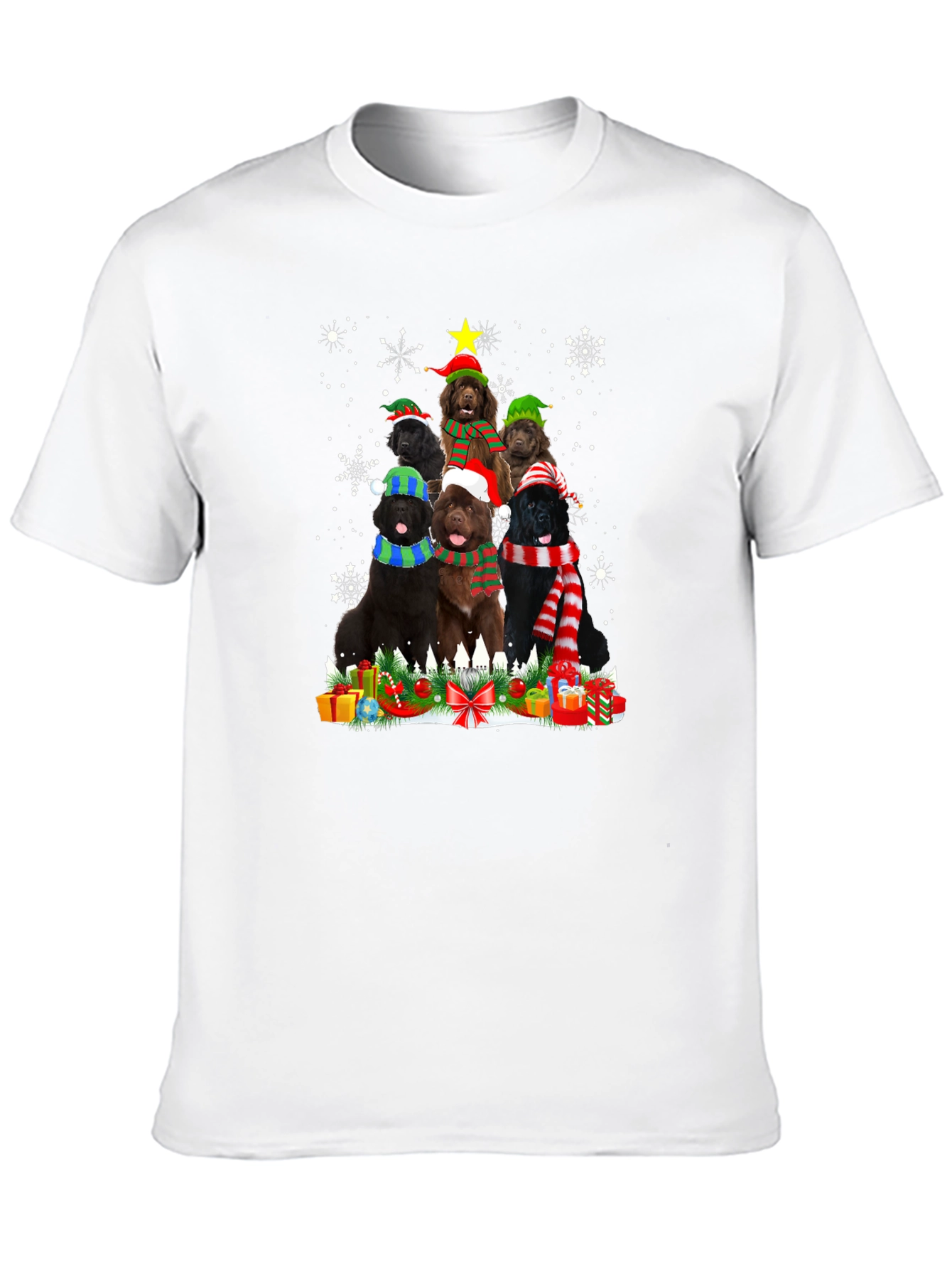Festive Dog Breed Christmas Tree T-Shirt