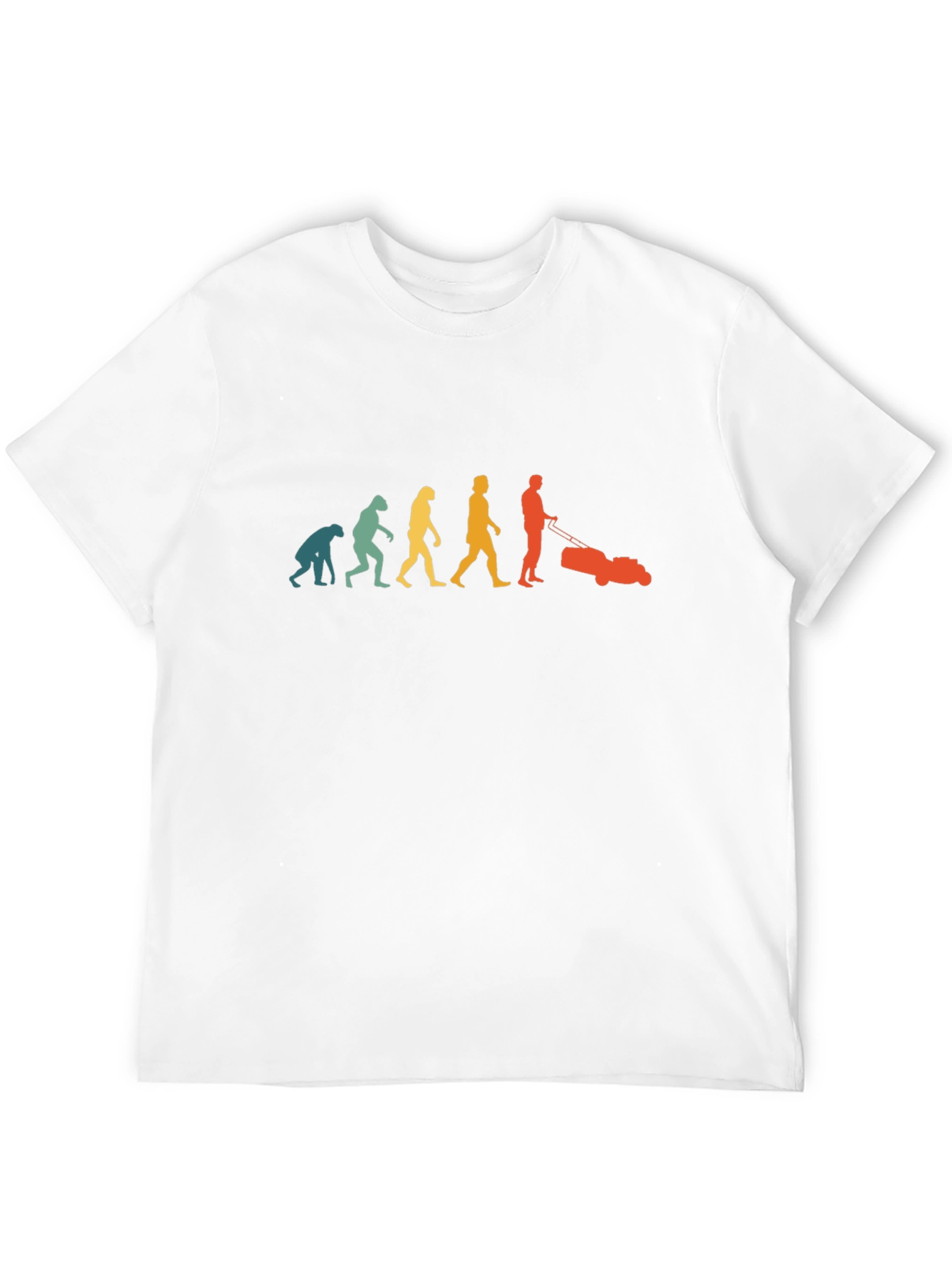 Evolution of Lawn Mowing T-Shirt