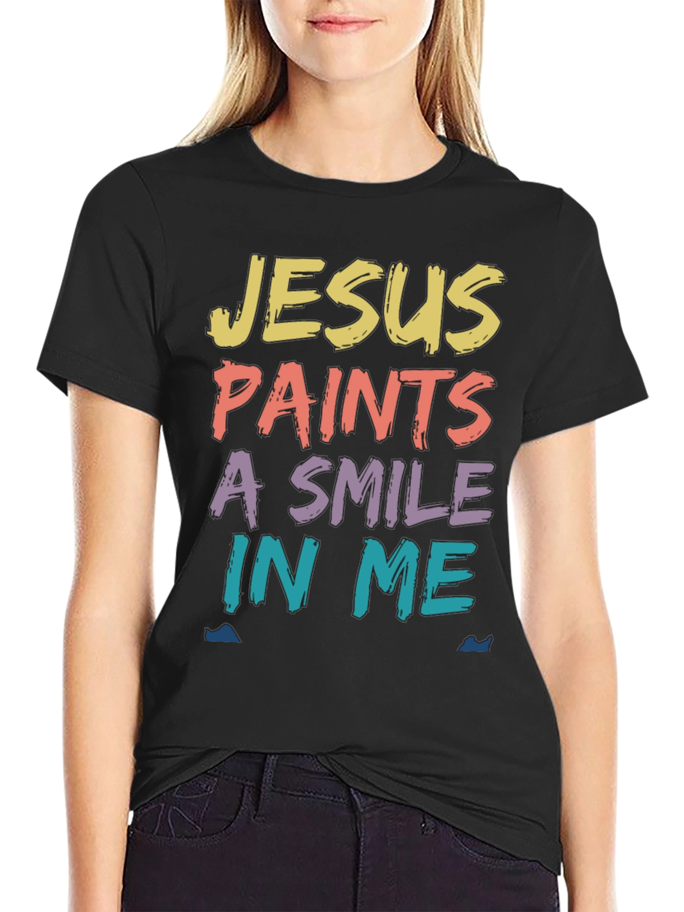 Jesus Paints a Smile Graphic Tee
