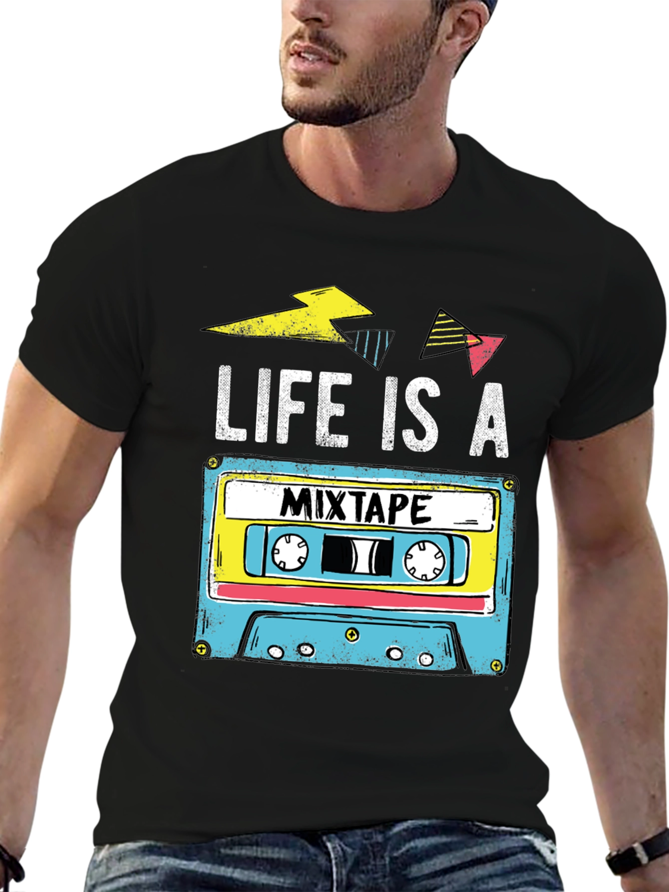 Life is a Mixtape Retro Cassette T-Shirt
