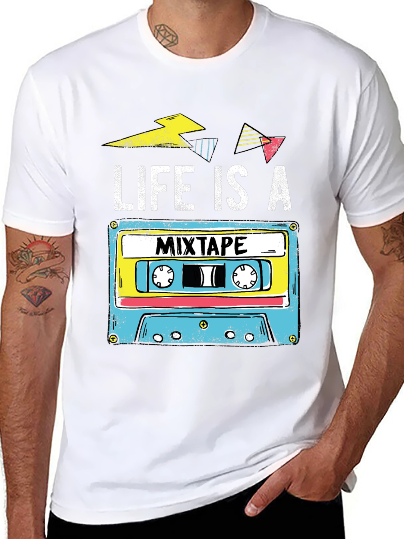 Life is a Mixtape Retro Cassette T-Shirt