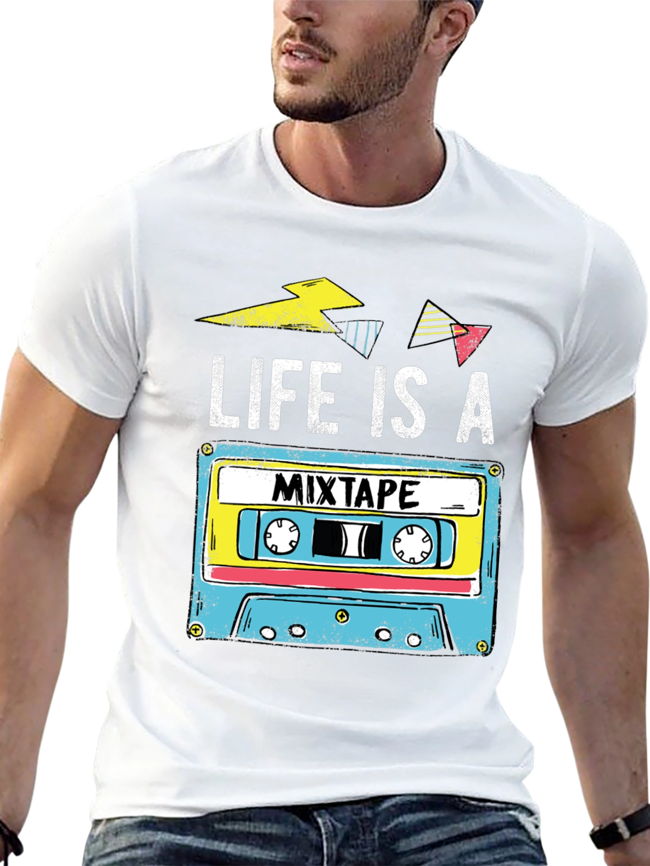 Life is a Mixtape Retro Cassette T-Shirt