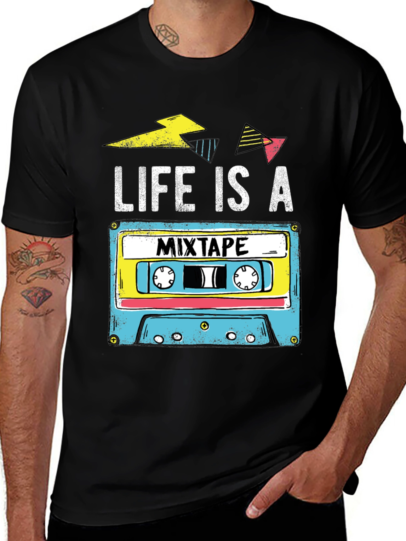 Life is a Mixtape Retro Cassette T-Shirt