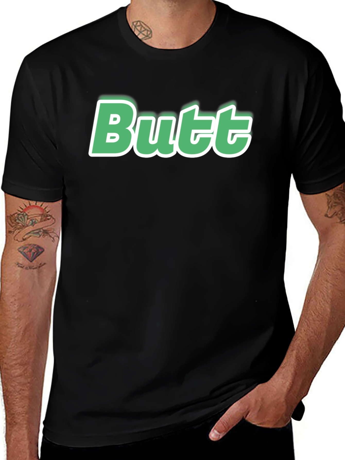 Funny Butt T-Shirt - Novelty Humor Tee