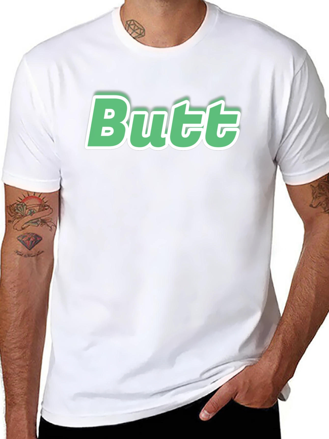 Funny Butt T-Shirt - Novelty Humor Tee
