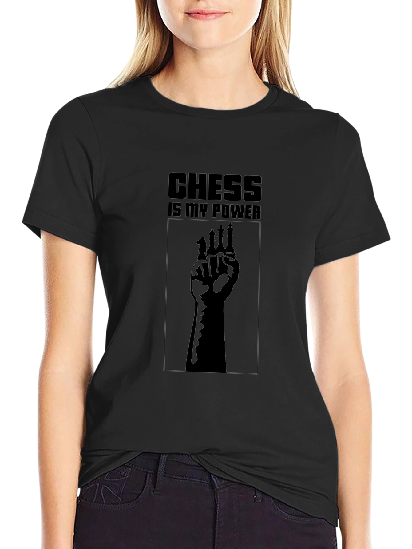 Chess is My Power T-Shirt - Black