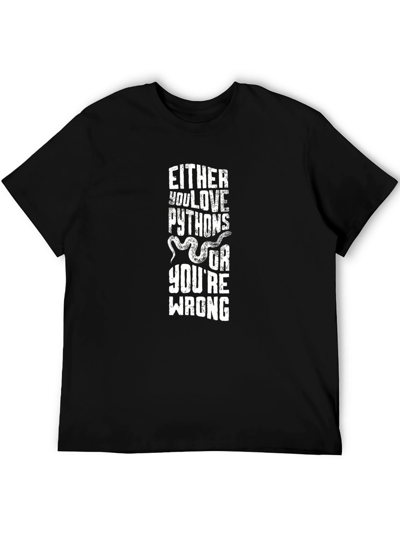 Python Lover T-Shirt - Humorous Snake Tee