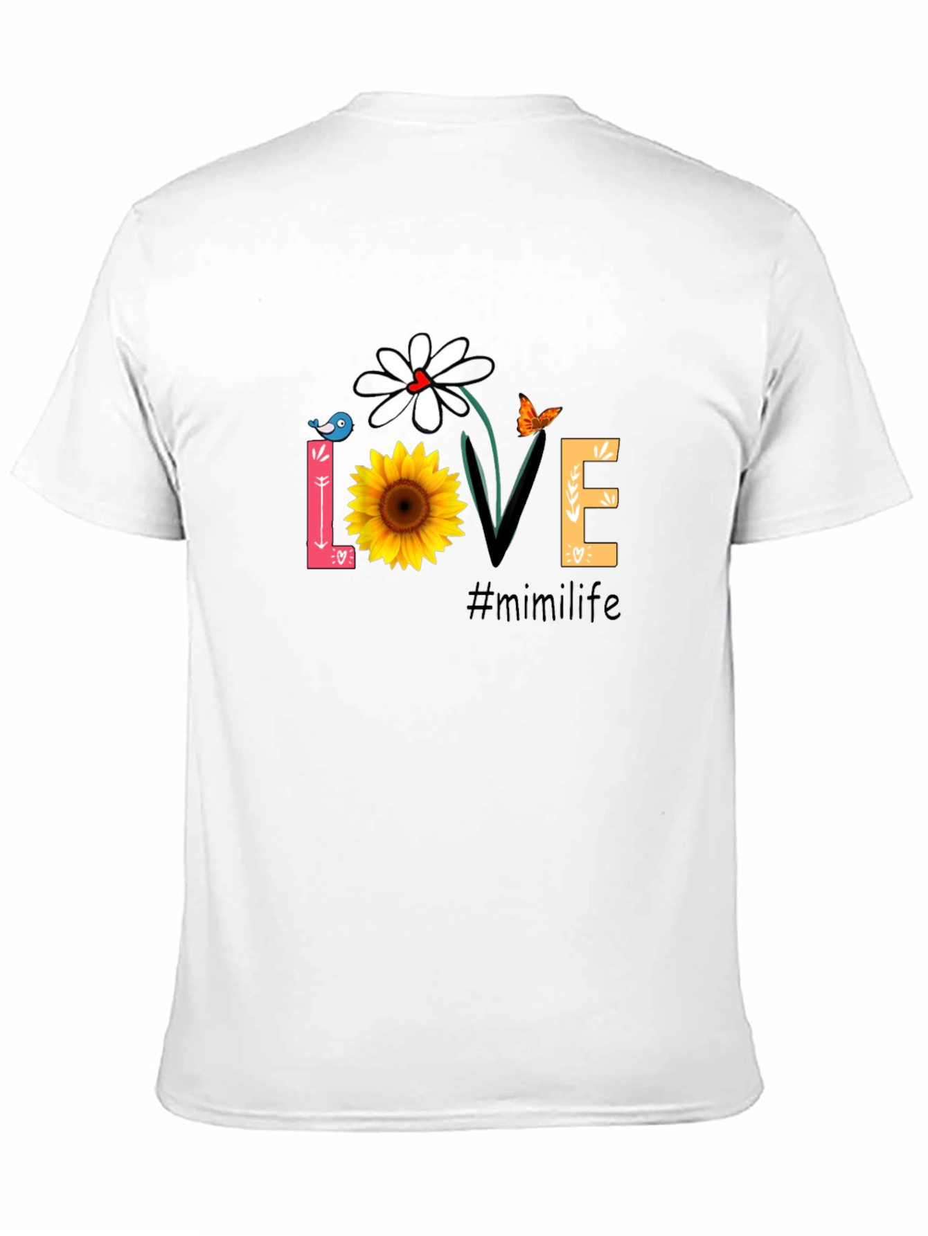 Love Mimi Life T-Shirt - Floral Design