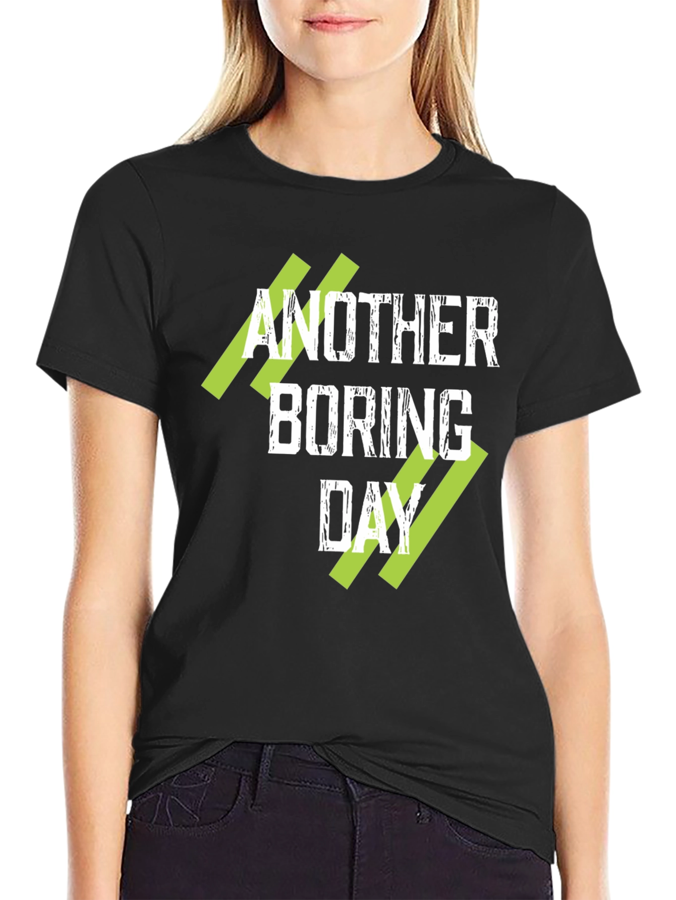 Another Boring Day Graphic T-Shirt - Black