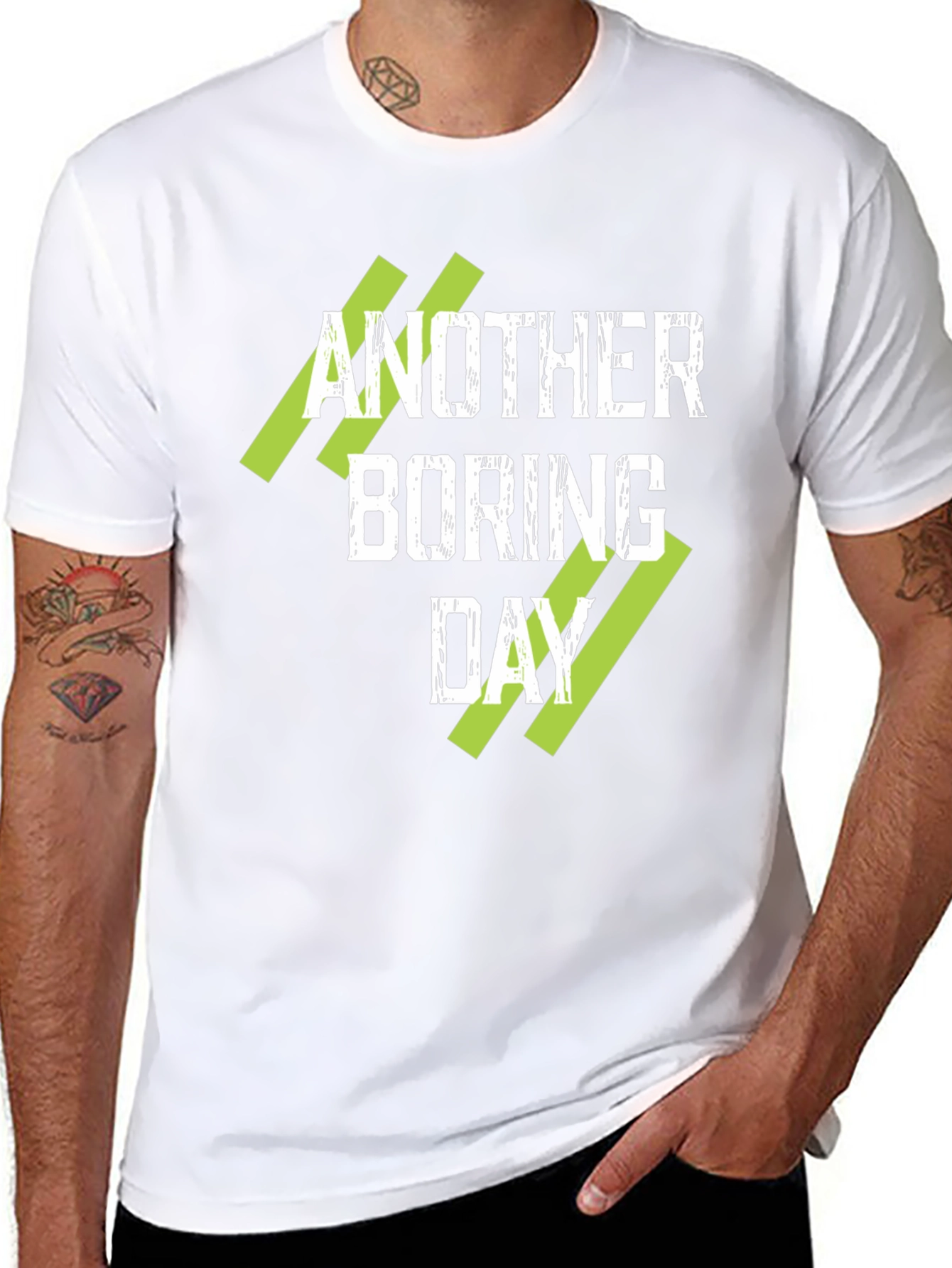 Another Boring Day Graphic T-Shirt - Black
