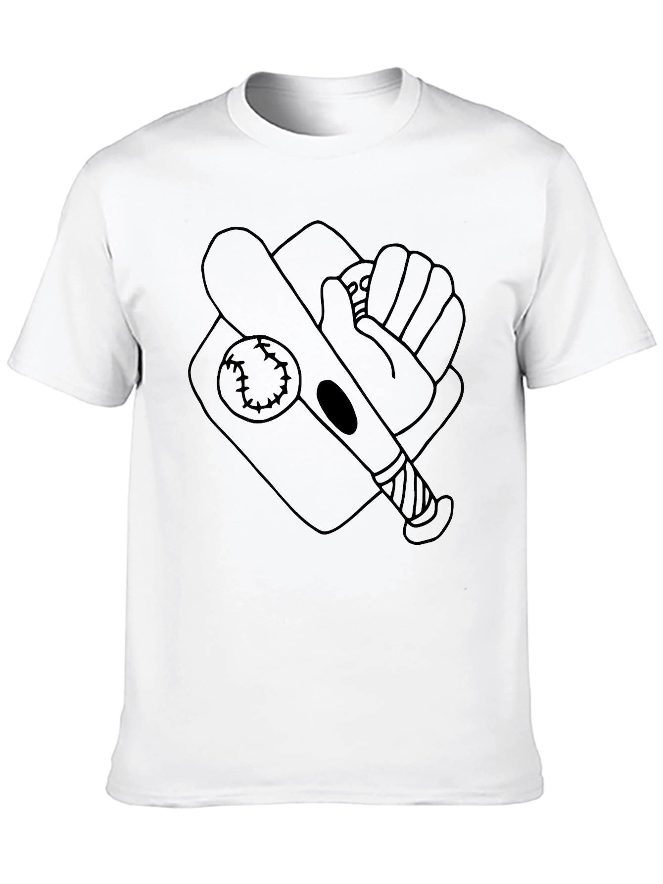 Baseball Graphic Black T-Shirt