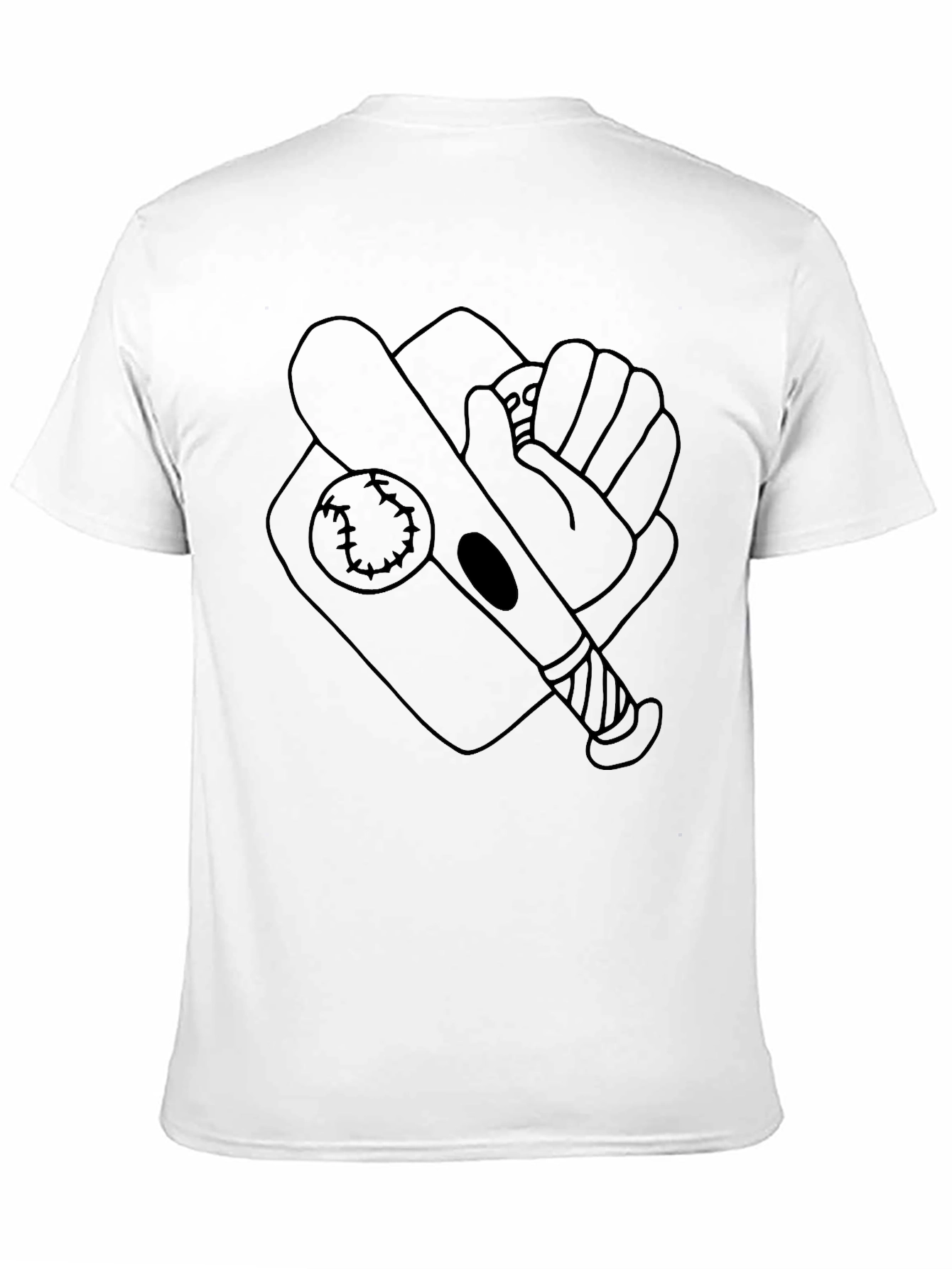 Baseball Graphic Black T-Shirt