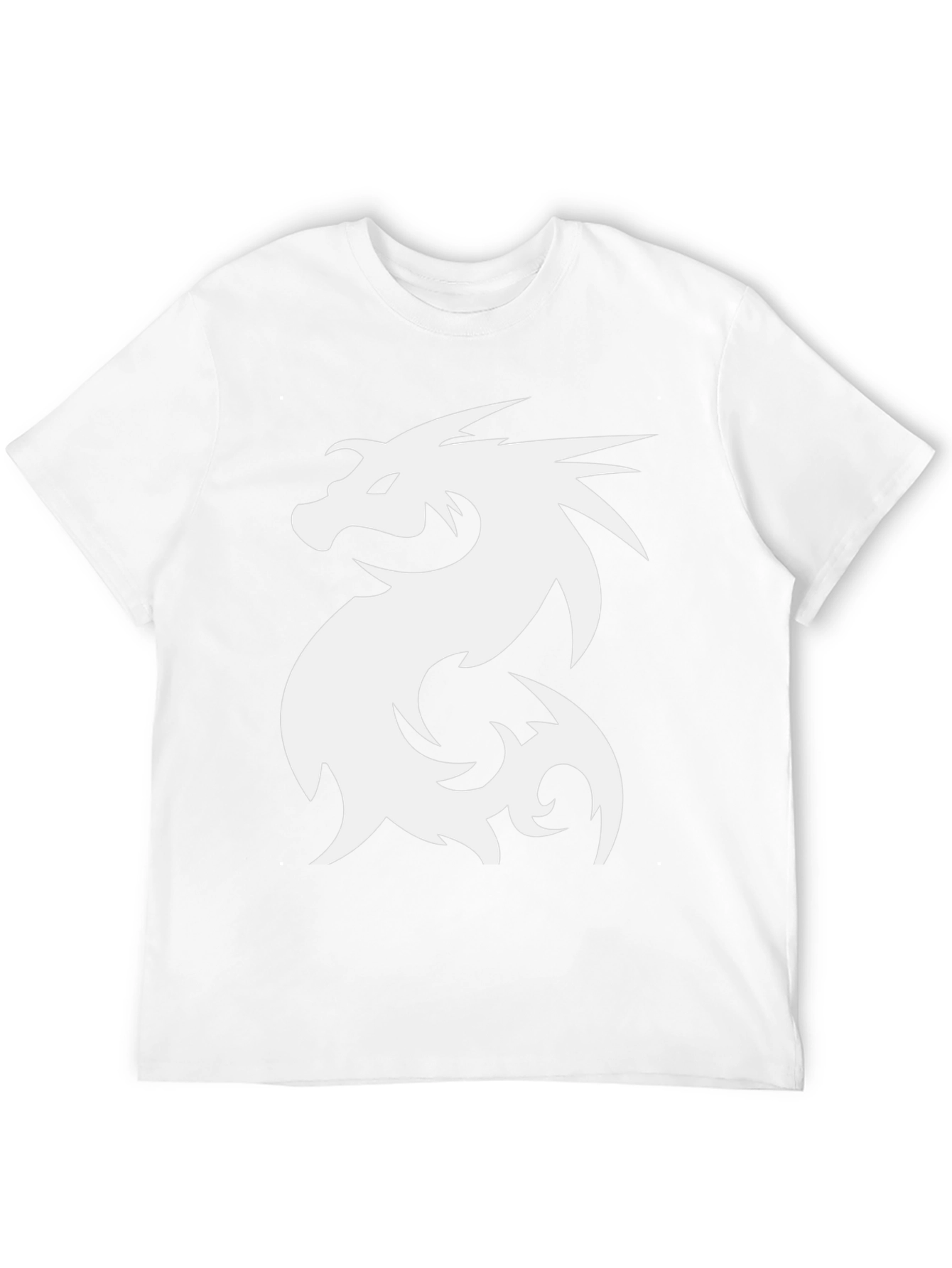 Dragon Graphic Tee - Black Cotton T-Shirt